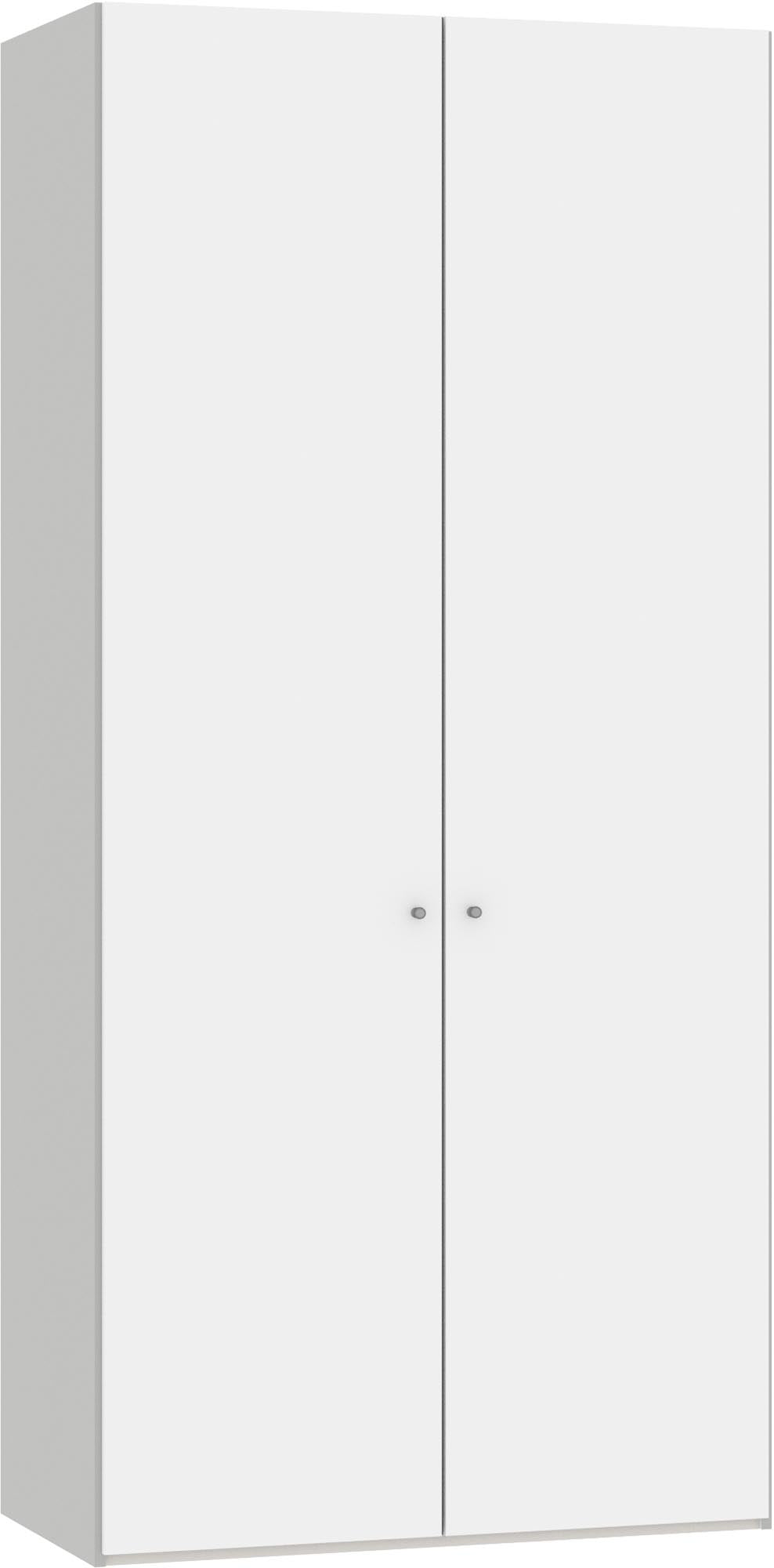 Eleganter Jutzler Drehtürenschrank 2-türig in edlem Premiumweiss.