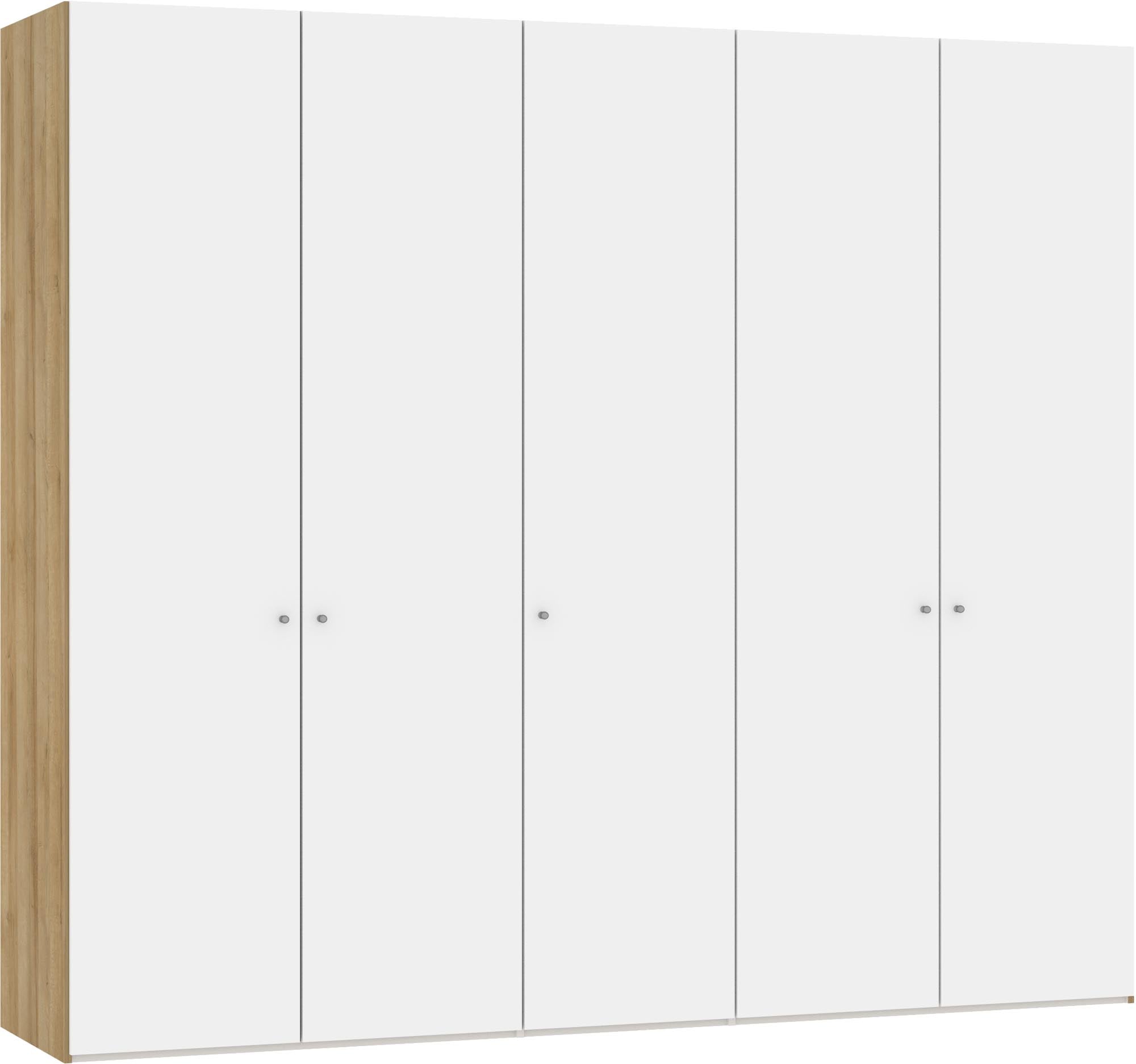 Stilvoller Jutzler Drehtürenschrank 5-türig in edlem Premiumweiß.