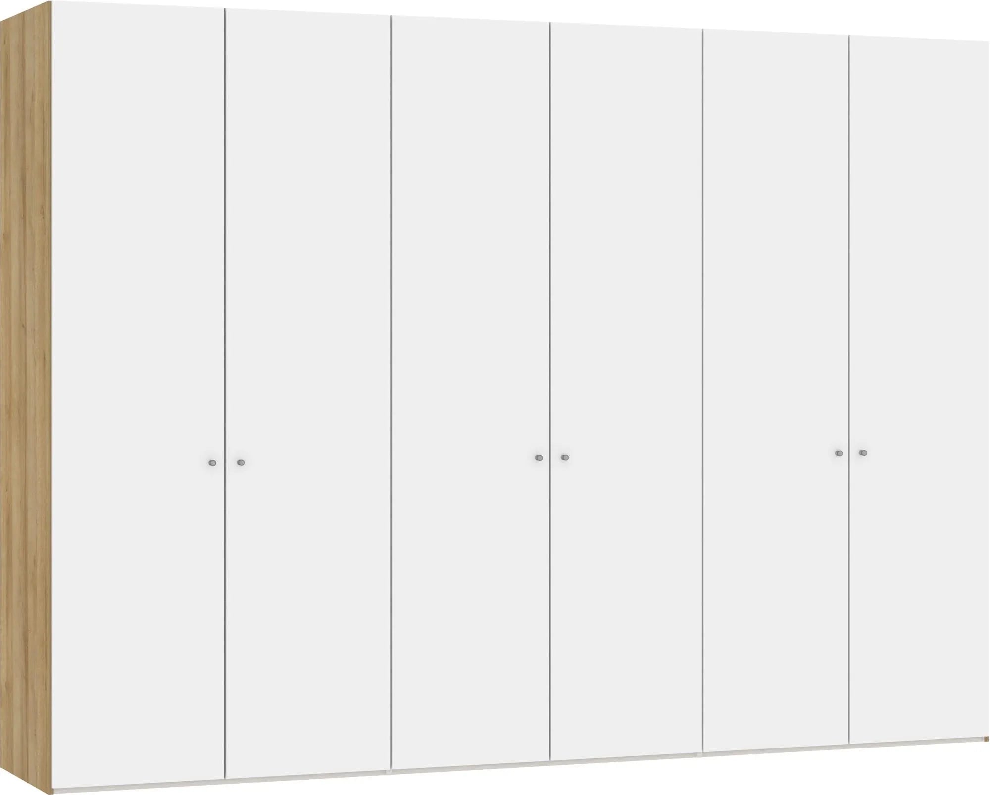 Drehtürenschrank 6türig Premiumweiss - KAQTU Design