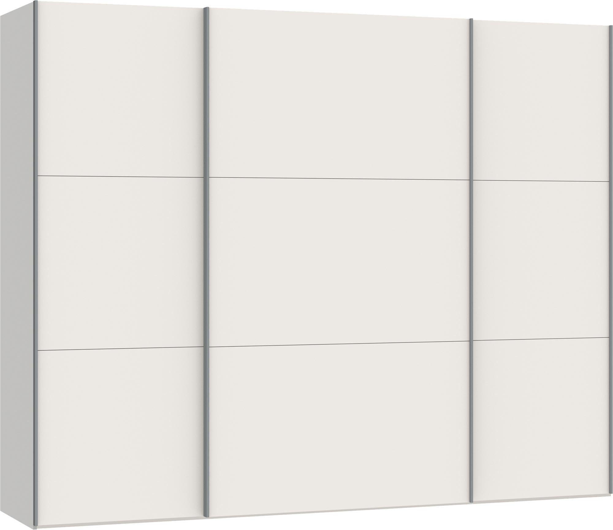Jutzler Schwebetürenschrank L: Zeitloses Design in Cremeweiß.