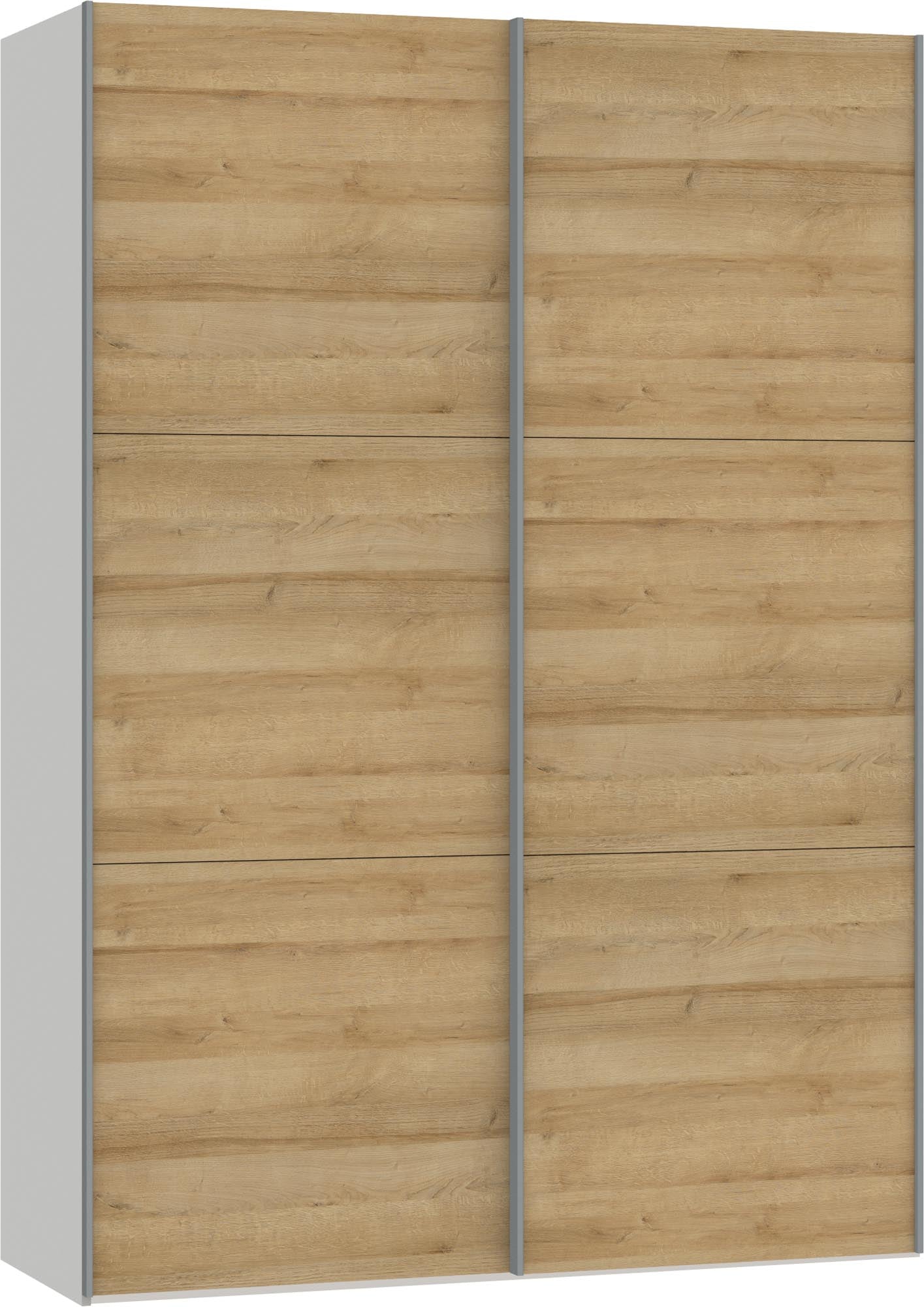 Entdecken Sie den Jutzler Schwebetürenschrank XXS in elegantem Eichen-Design – ideal für platzsparende Lösungen in jedem Raum.