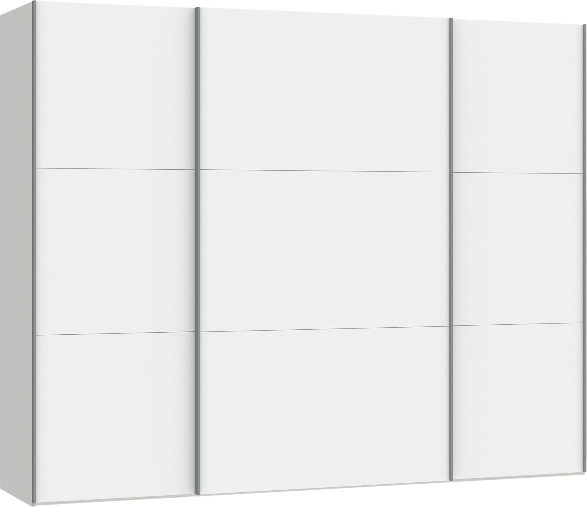 Stilvoller Schwebetürenschrank L von Jutzler in strahlendem Weiß.