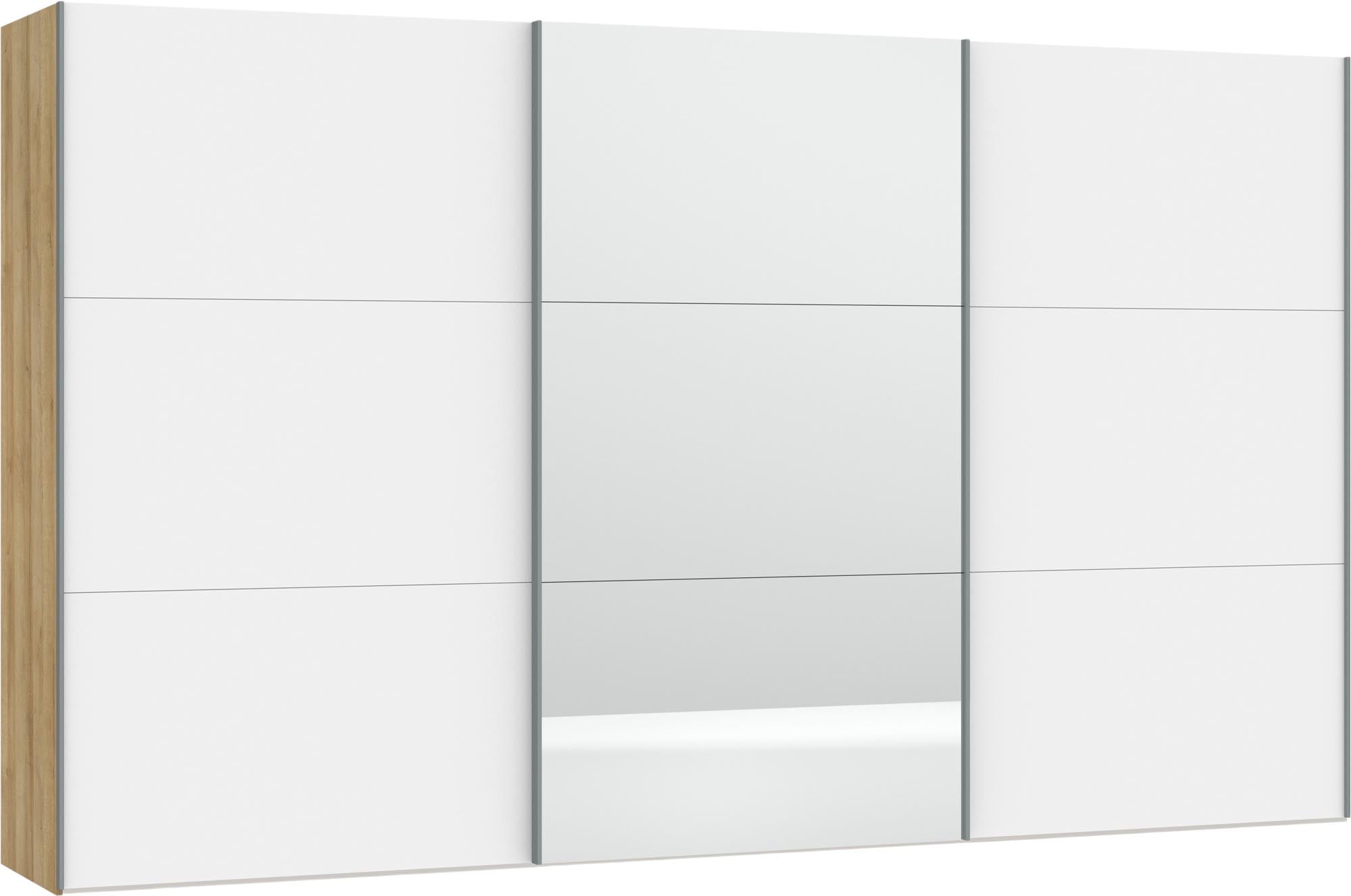 Luxuriöser Jutzler Schrank: Weiss, Spiegel, Zubehör, stilvoll modern.
