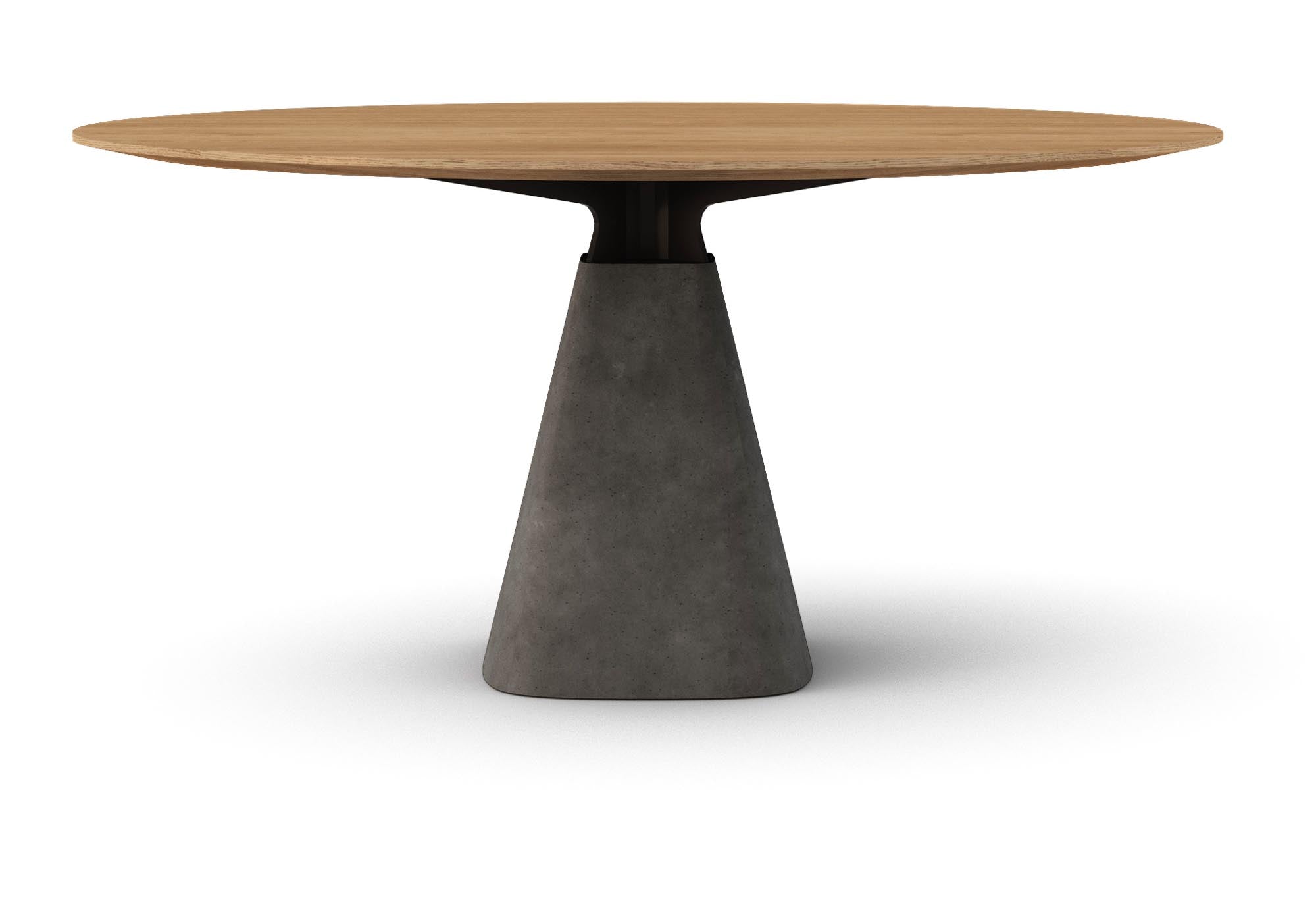Eleganter runder Esstisch Bridge Round in edlem Anthrazit von Mobimex – perfekt für gesellige Abende und modernes Interieur.