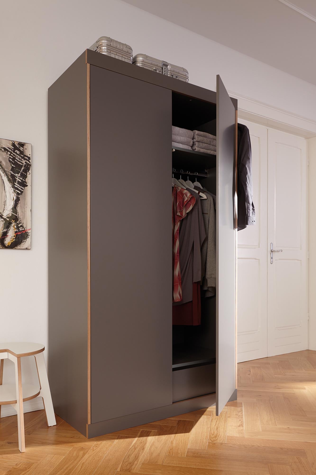 FLAI wardrobe 2-door, configuration 4