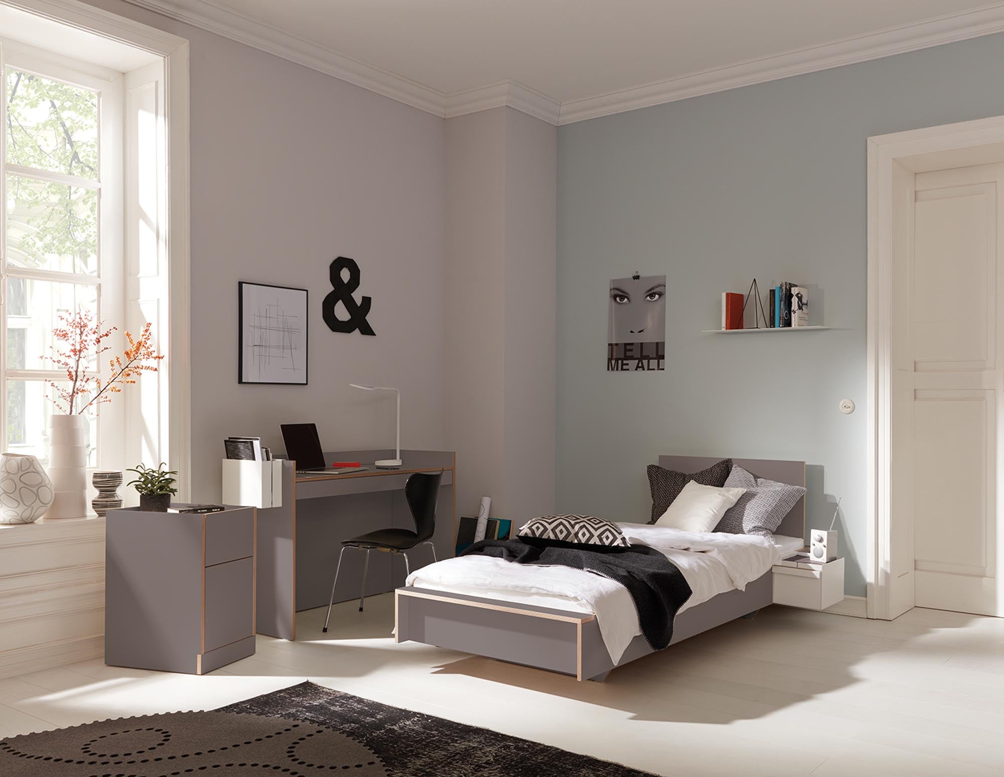 FLAI single bed comfort height + headboard