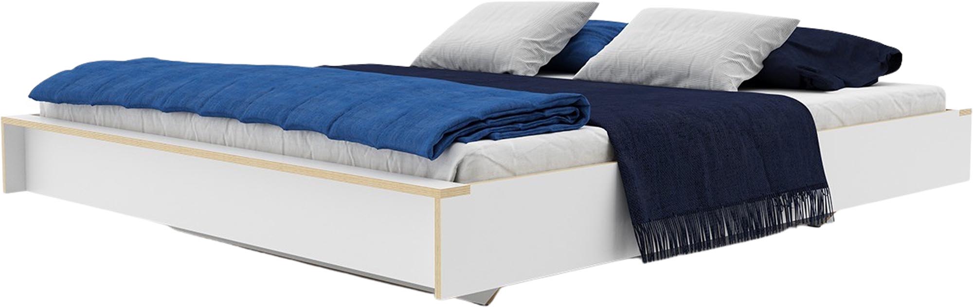 FLAI double bed with fixed slatted frame