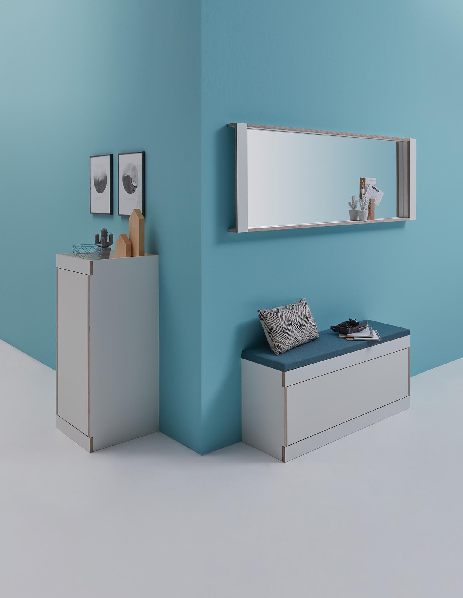 FLAI shoe bench with drawer