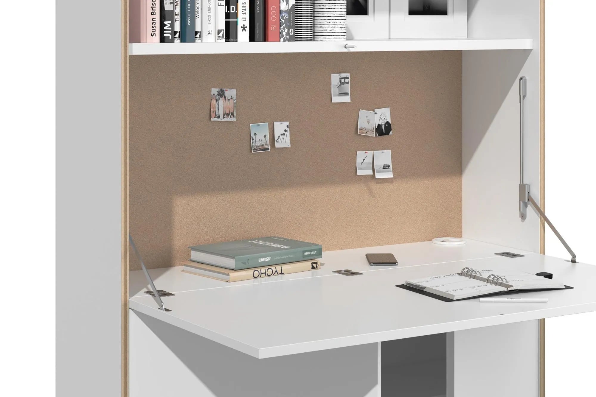 FLAI Home Office in Weiss präsentiert im Onlineshop von KAQTU Design AG. Sekretär ist von Müller Möbelwerkstätten