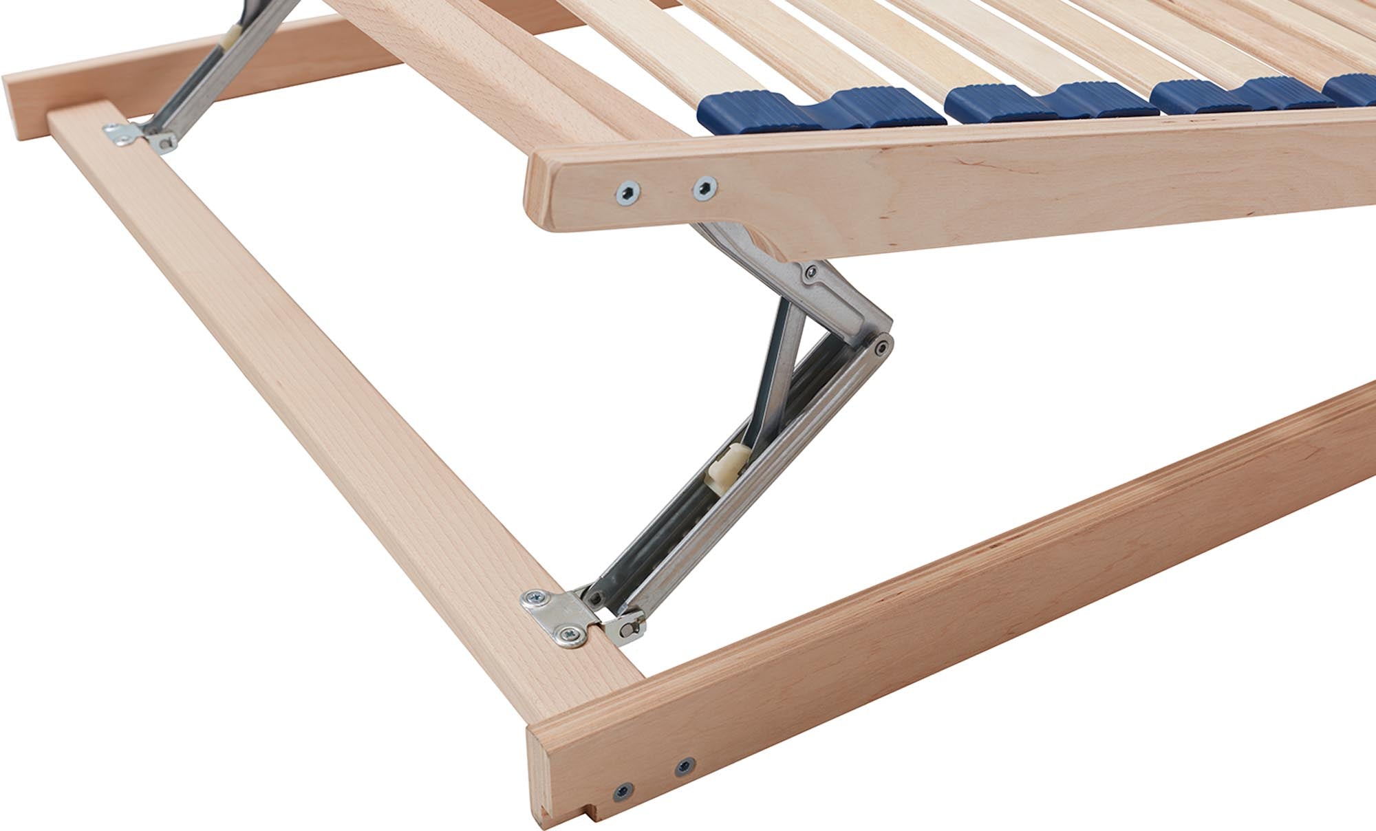 Slatted frame solid wood adjustable
