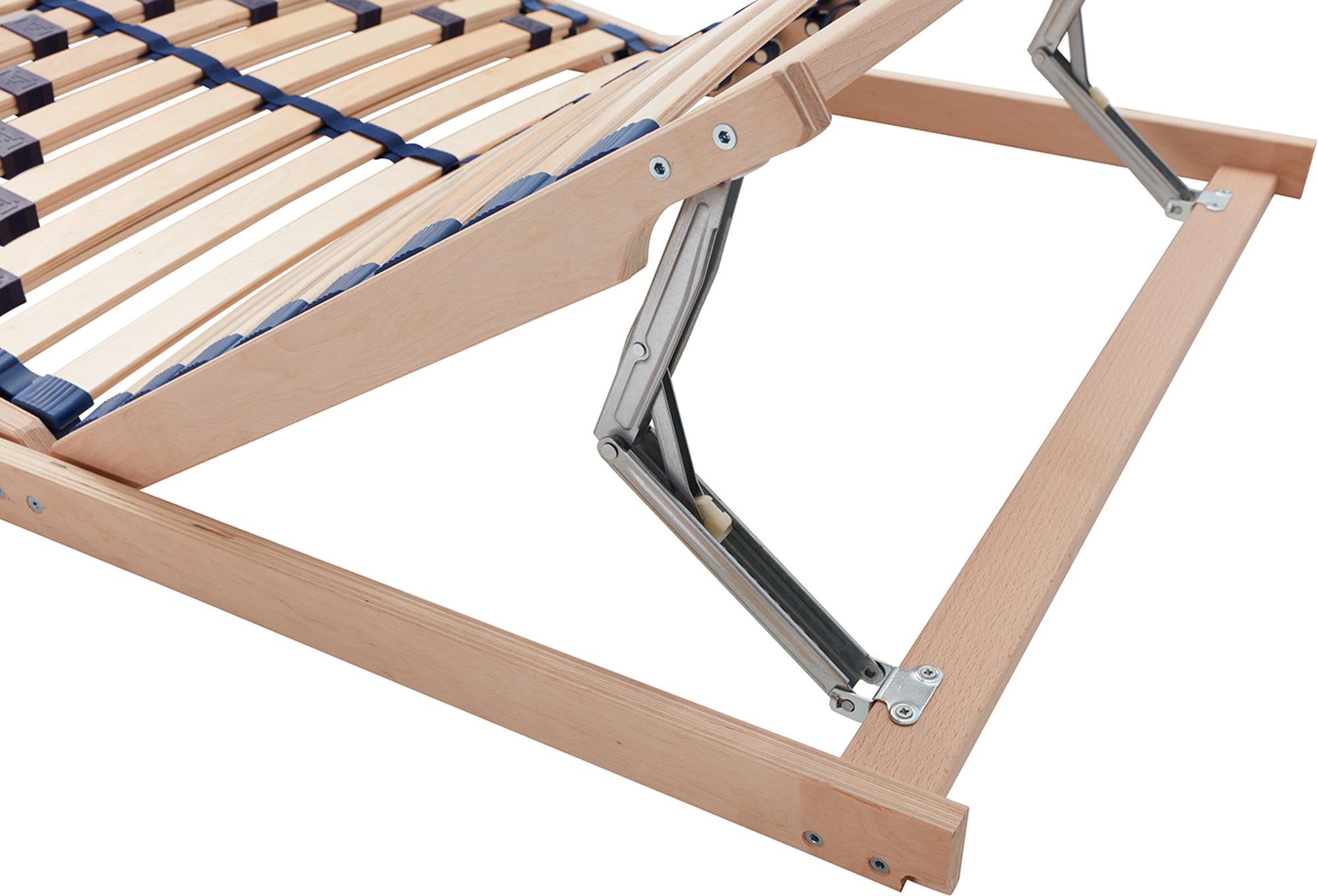 Slatted frame solid wood adjustable