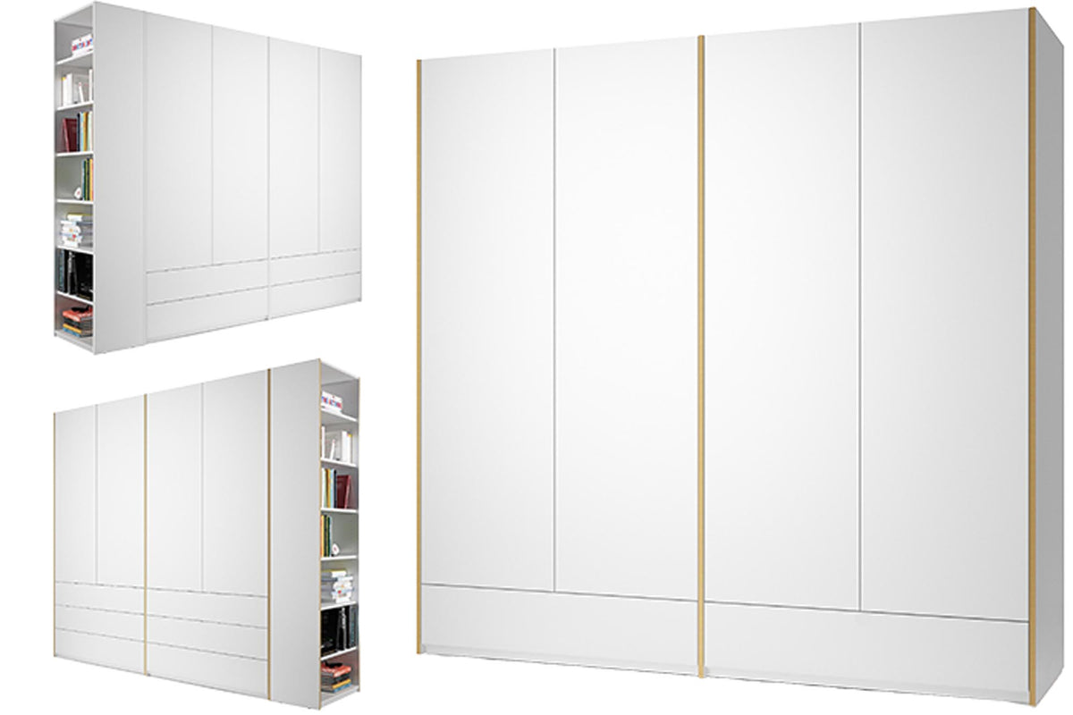 Modular Plus V4 in Weiss / Weiss präsentiert im Onlineshop von KAQTU Design AG. Drehtürenschrank ist von Müller Möbelwerkstätten