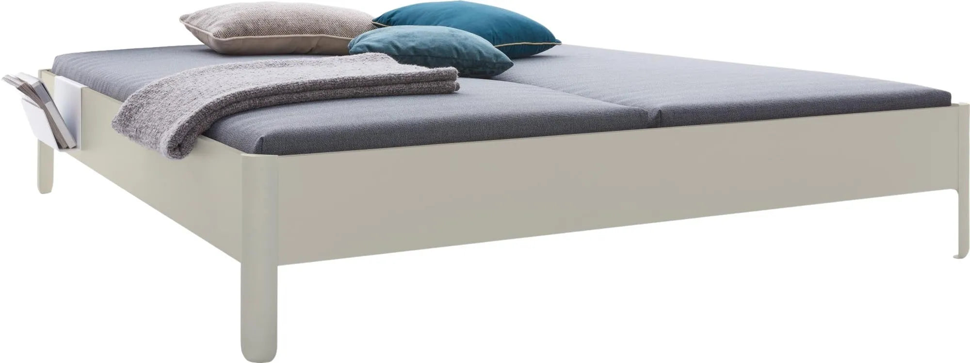 Nait Doppelbett mit Kopfteil 160, Bett, KAQTU Design