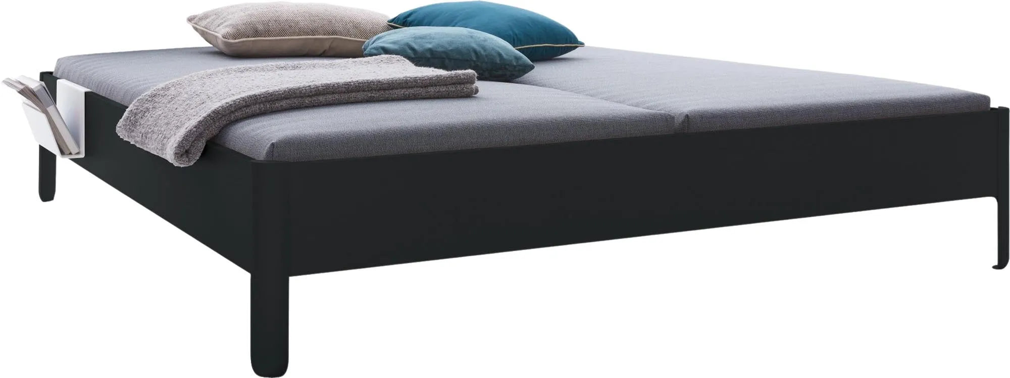 Nait Doppelbett mit Kopfteil 200, Bett, KAQTU Design