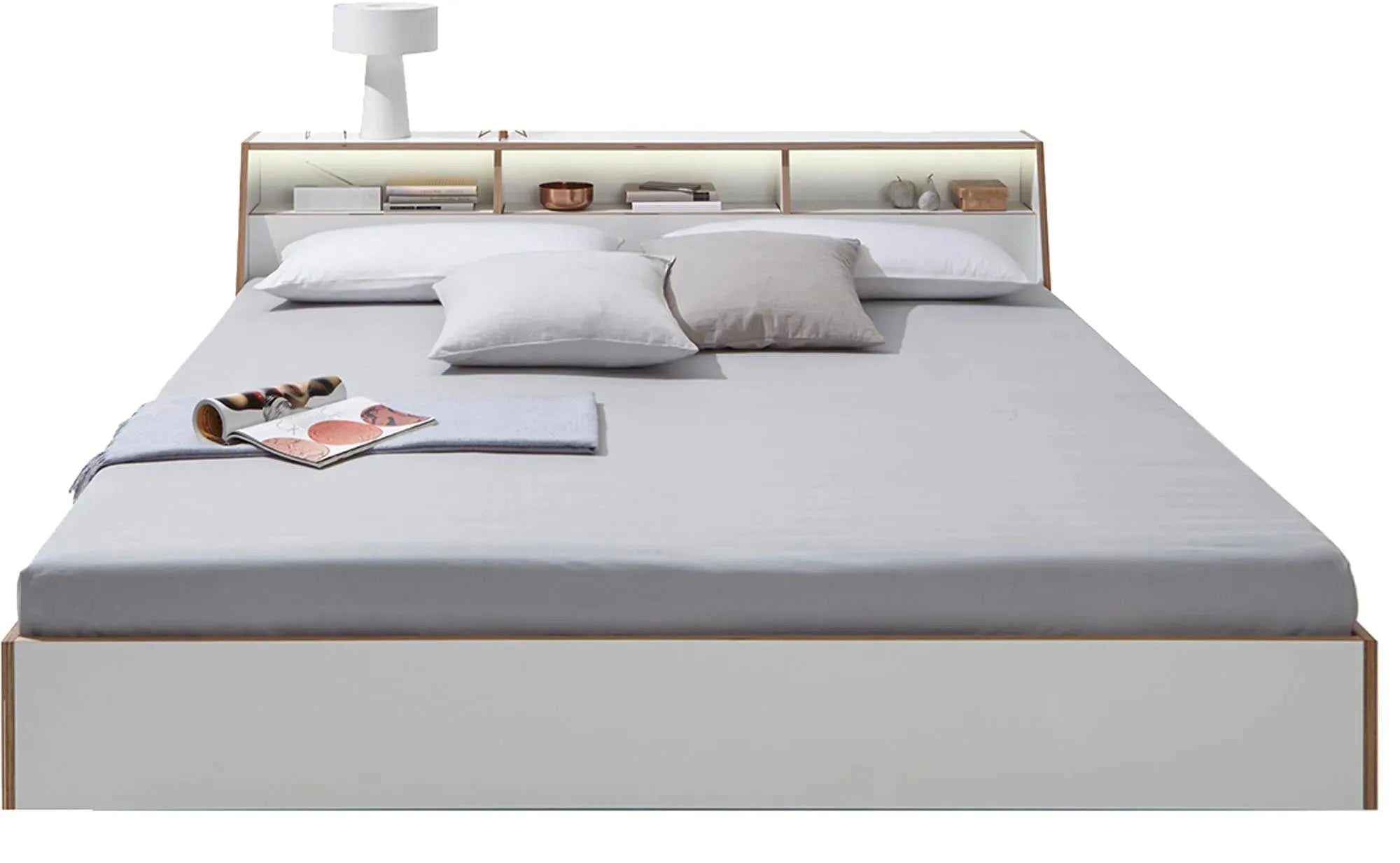 Slope Bett mit Kopfteil, Bett, KAQTU Design