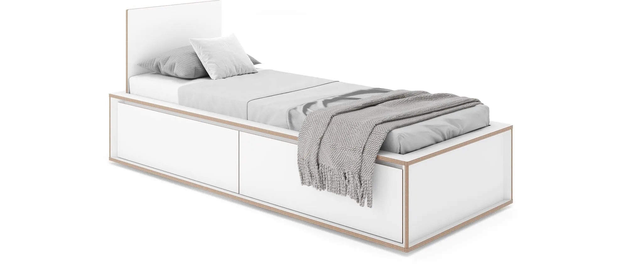 SPAZE Bett mit Kopfteil, Bett, KAQTU Design