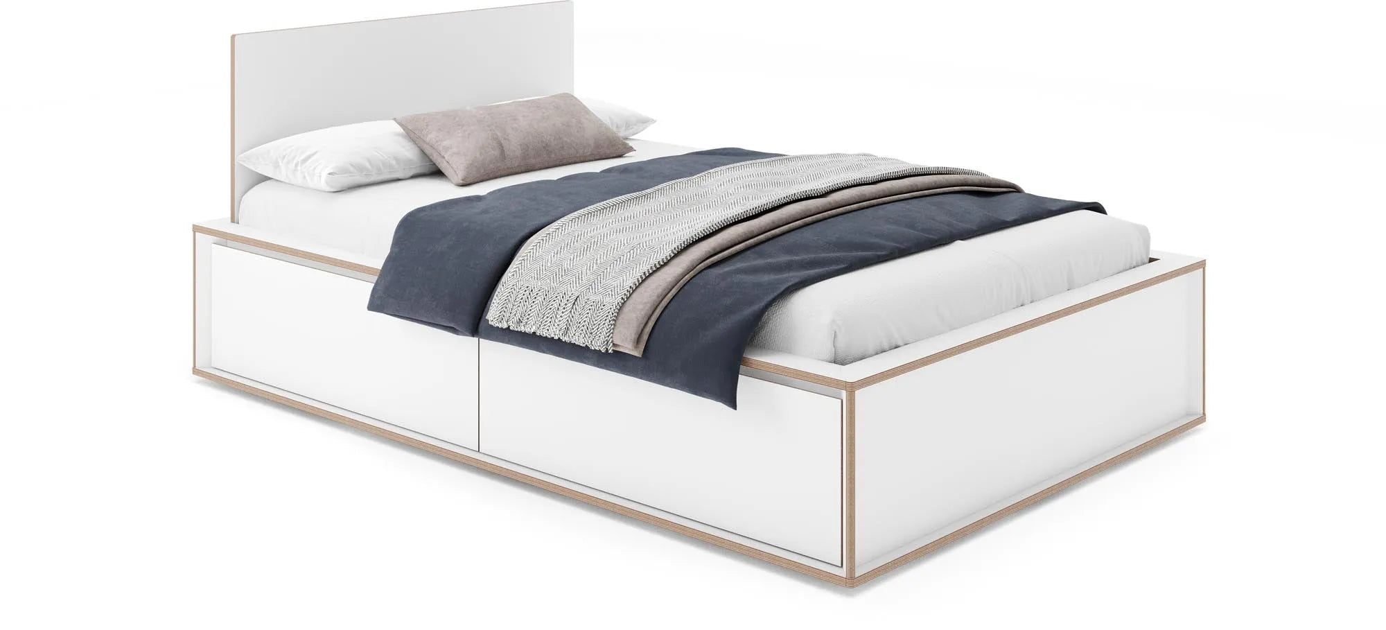 SPAZE Bett mit Kopfteil, Bett, KAQTU Design