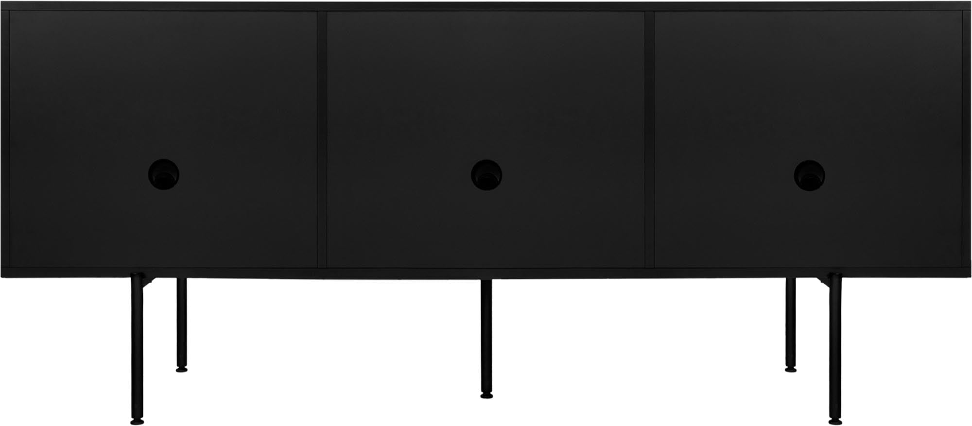 Bau Sideboard in Vulcano Black präsentiert im Onlineshop von KAQTU Design AG. Sideboard ist von Noo.ma