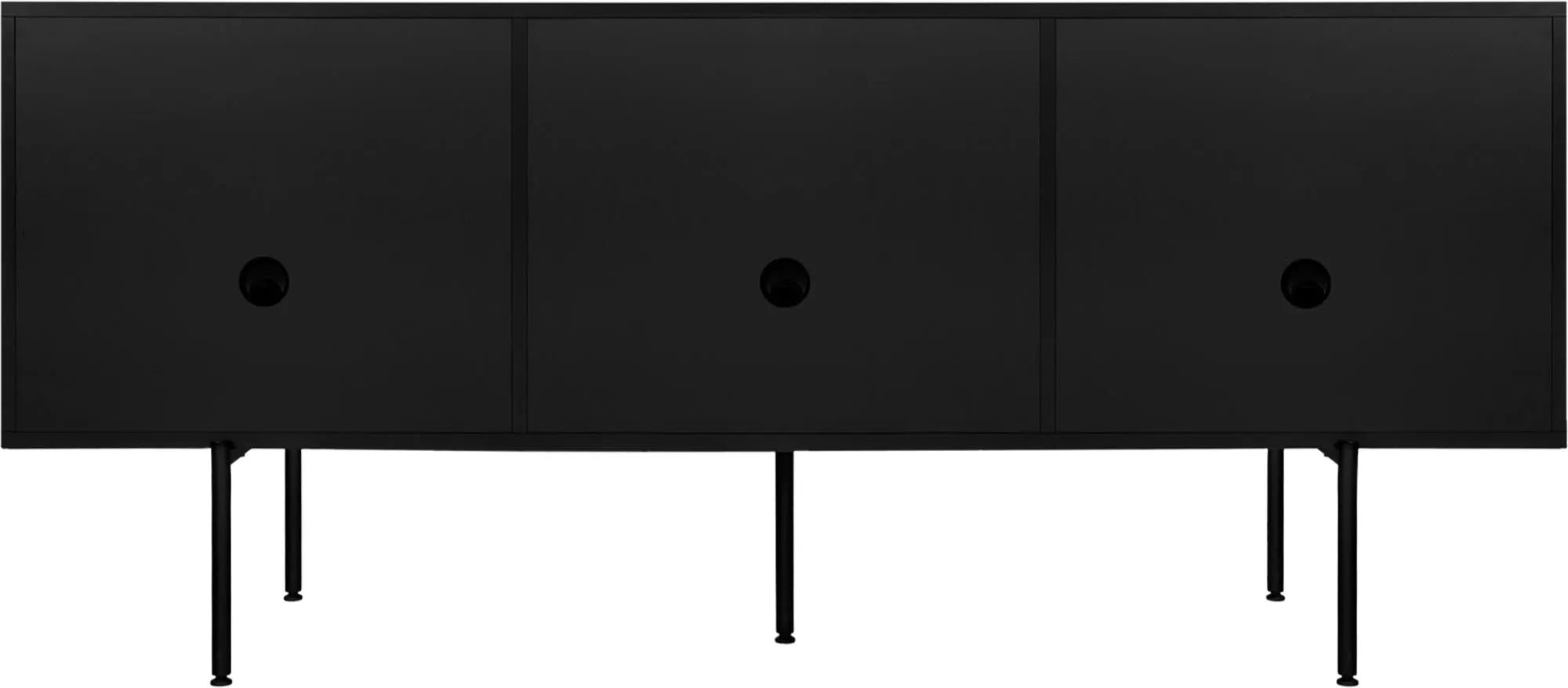 Bau Sideboard in Vulcano Black präsentiert im Onlineshop von KAQTU Design AG. Sideboard ist von Noo.ma