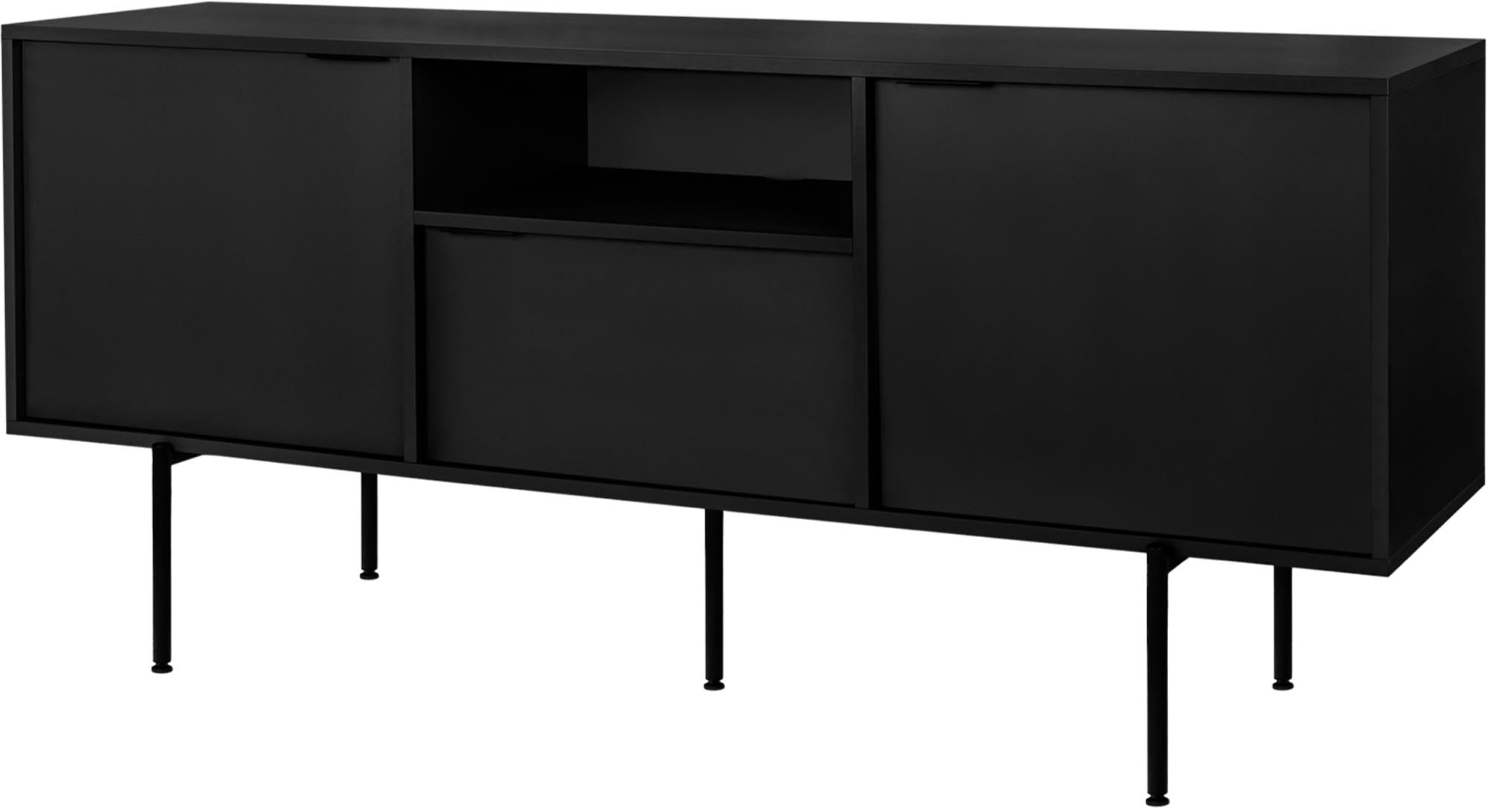 Bau Sideboard in Vulcano Black präsentiert im Onlineshop von KAQTU Design AG. Sideboard ist von Noo.ma