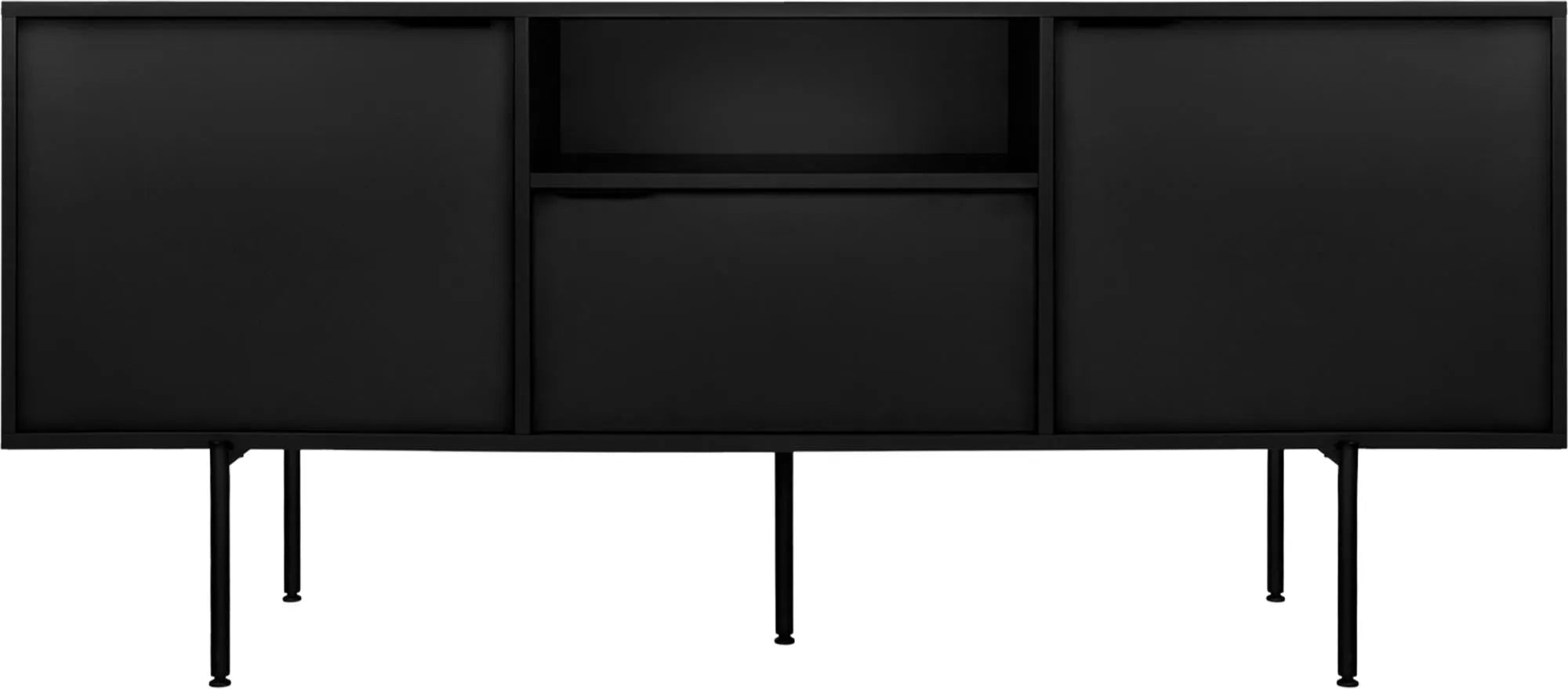 Bau Sideboard in Vulcano Black präsentiert im Onlineshop von KAQTU Design AG. Sideboard ist von Noo.ma