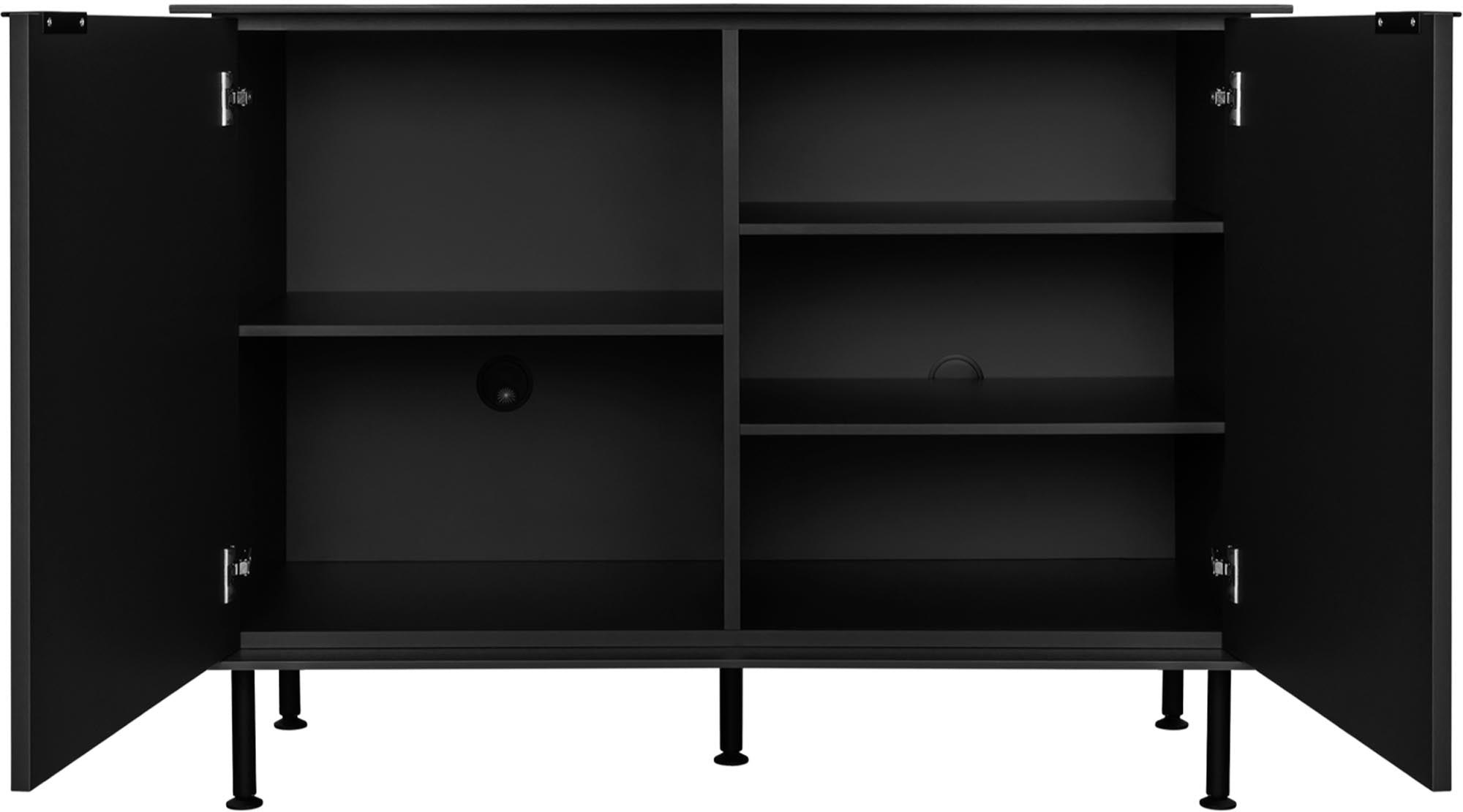 Suumo Sideboard in Vulcano Black präsentiert im Onlineshop von KAQTU Design AG. Sideboard ist von Noo.ma