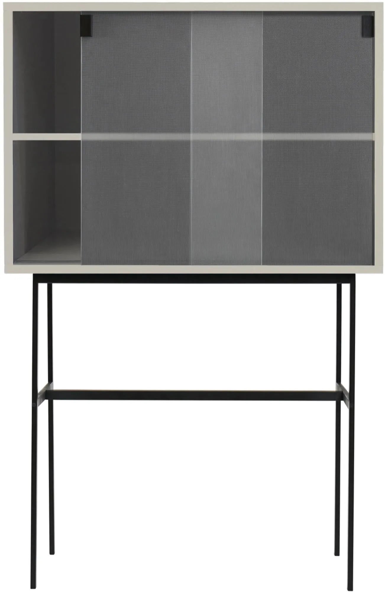 Lekko Konsole in Vulcano Black präsentiert im Onlineshop von KAQTU Design AG. High-Sideboard ist von Noo.ma