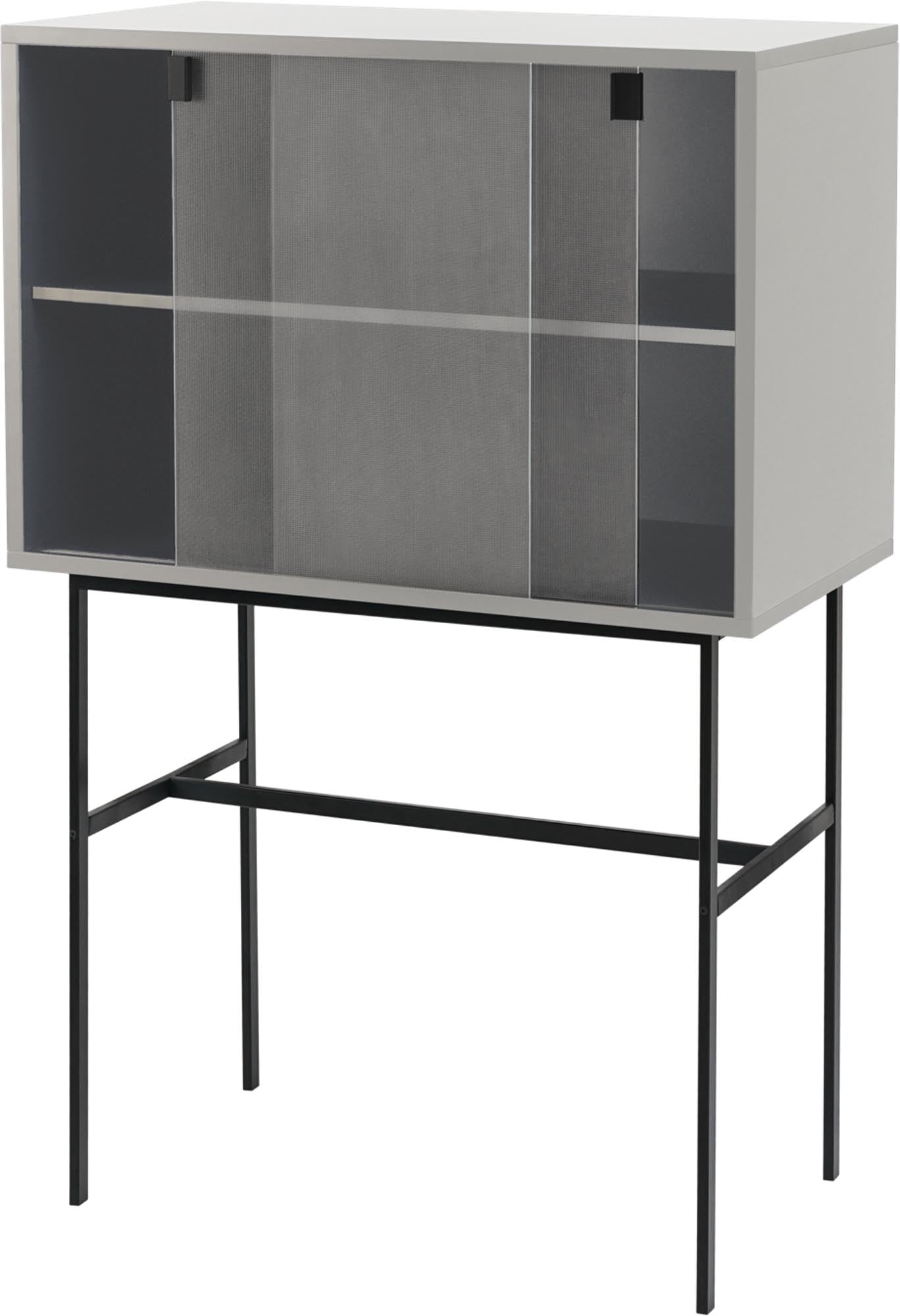 Lekko Konsole in Vulcano Black präsentiert im Onlineshop von KAQTU Design AG. High-Sideboard ist von Noo.ma