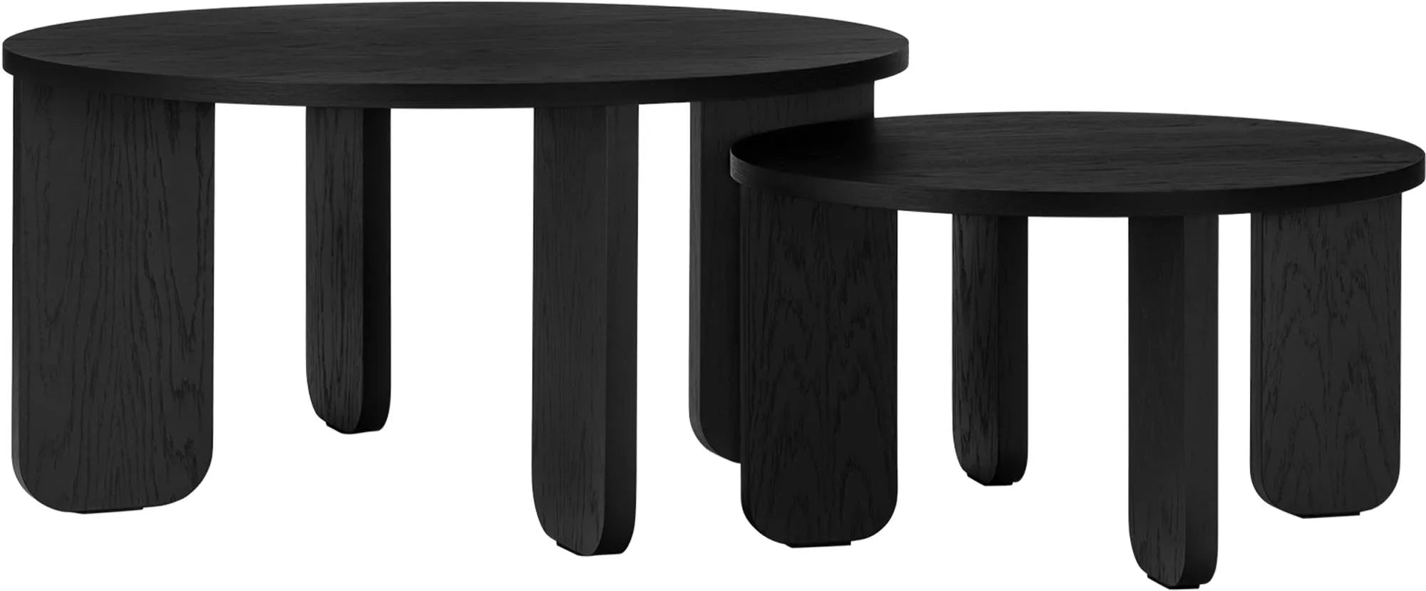 Kuvu Coffee Table in Vulcano Black präsentiert im Onlineshop von KAQTU Design AG. Beistelltisch ist von Noo.ma