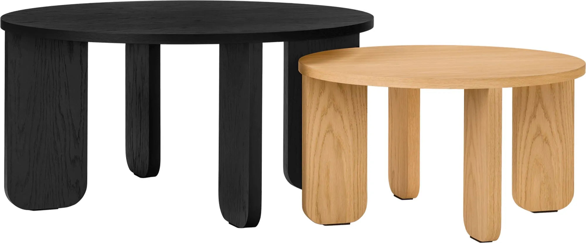 Kuvu Coffee Table in Vulcano Black präsentiert im Onlineshop von KAQTU Design AG. Beistelltisch ist von Noo.ma