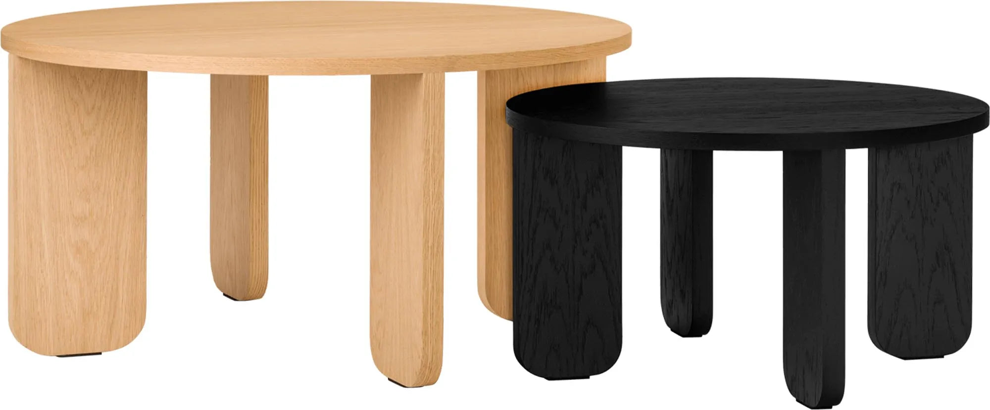 Kuvu Coffee Table in Vulcano Black präsentiert im Onlineshop von KAQTU Design AG. Beistelltisch ist von Noo.ma