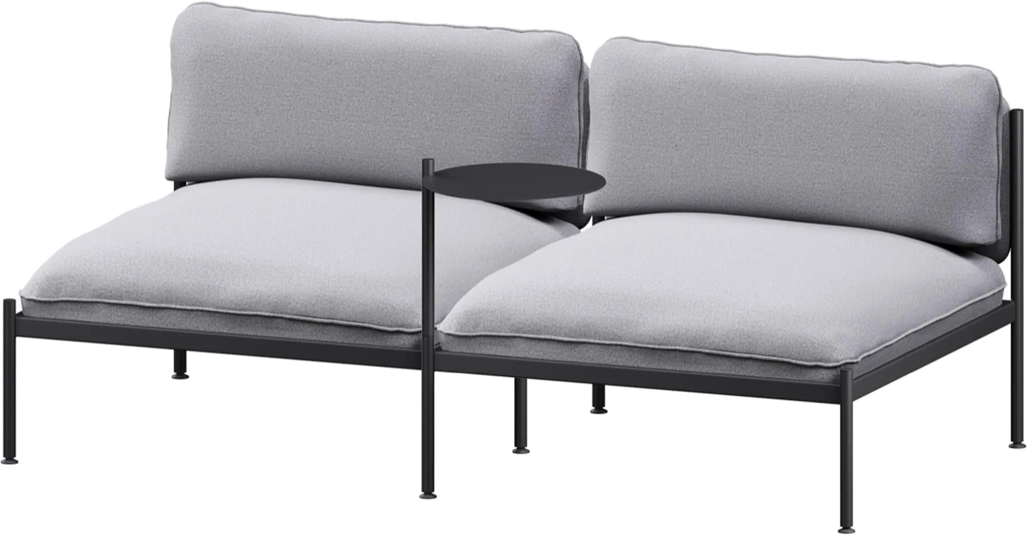 Toom Modular Sofa 2-Sitzer Konfiguration 1 in Graphite Black  präsentiert im Onlineshop von KAQTU Design AG. 2er Sofa ist von Noo.ma