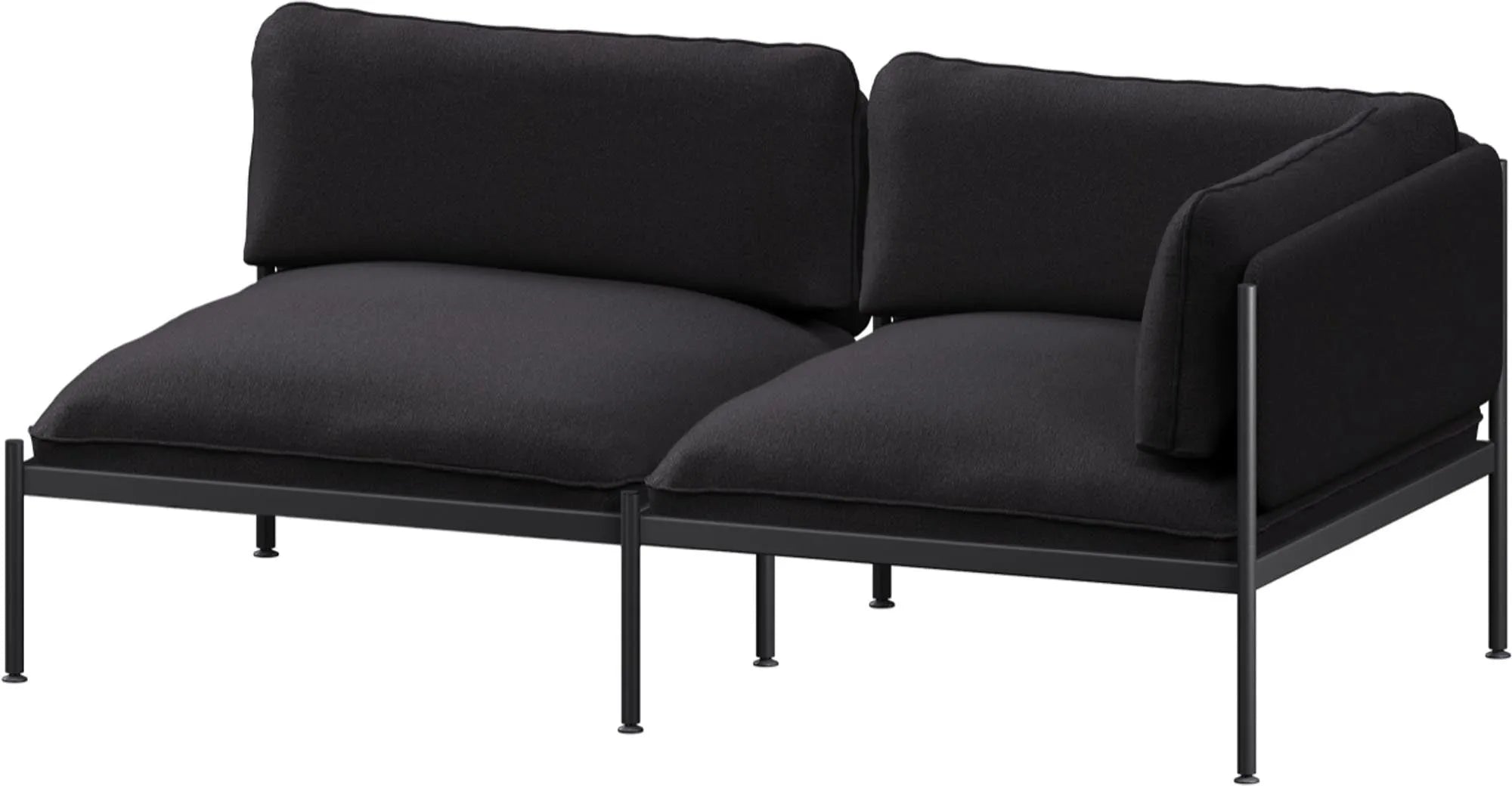 Toom Modular Sofa 2-Sitzer Konfiguration 2 in Pale Grey  präsentiert im Onlineshop von KAQTU Design AG. 2er Sofa ist von Noo.ma