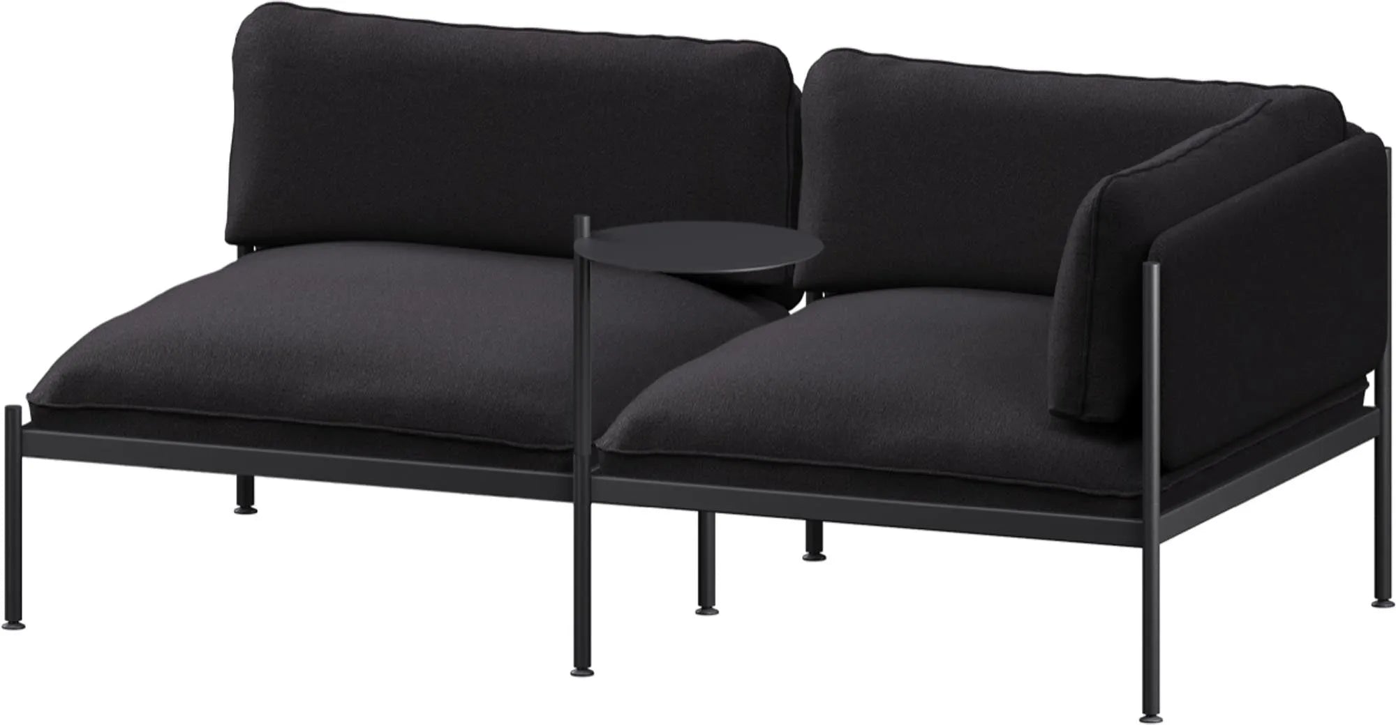 Toom Modular Sofa 2-Sitzer Konfiguration 2 in Pale Grey  präsentiert im Onlineshop von KAQTU Design AG. 2er Sofa ist von Noo.ma