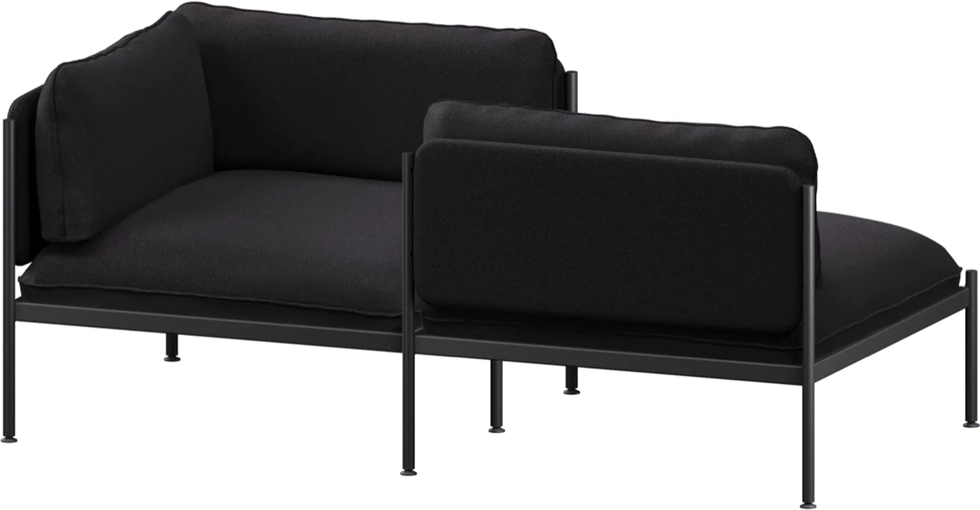 Toom Modular Sofa 2-Sitzer Konfiguration 2 in Pale Grey  präsentiert im Onlineshop von KAQTU Design AG. 2er Sofa ist von Noo.ma