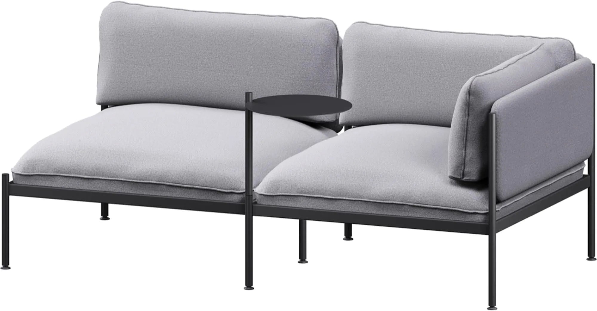 Toom Modular Sofa 2-Sitzer Konfiguration 2 in Pale Grey  präsentiert im Onlineshop von KAQTU Design AG. 2er Sofa ist von Noo.ma