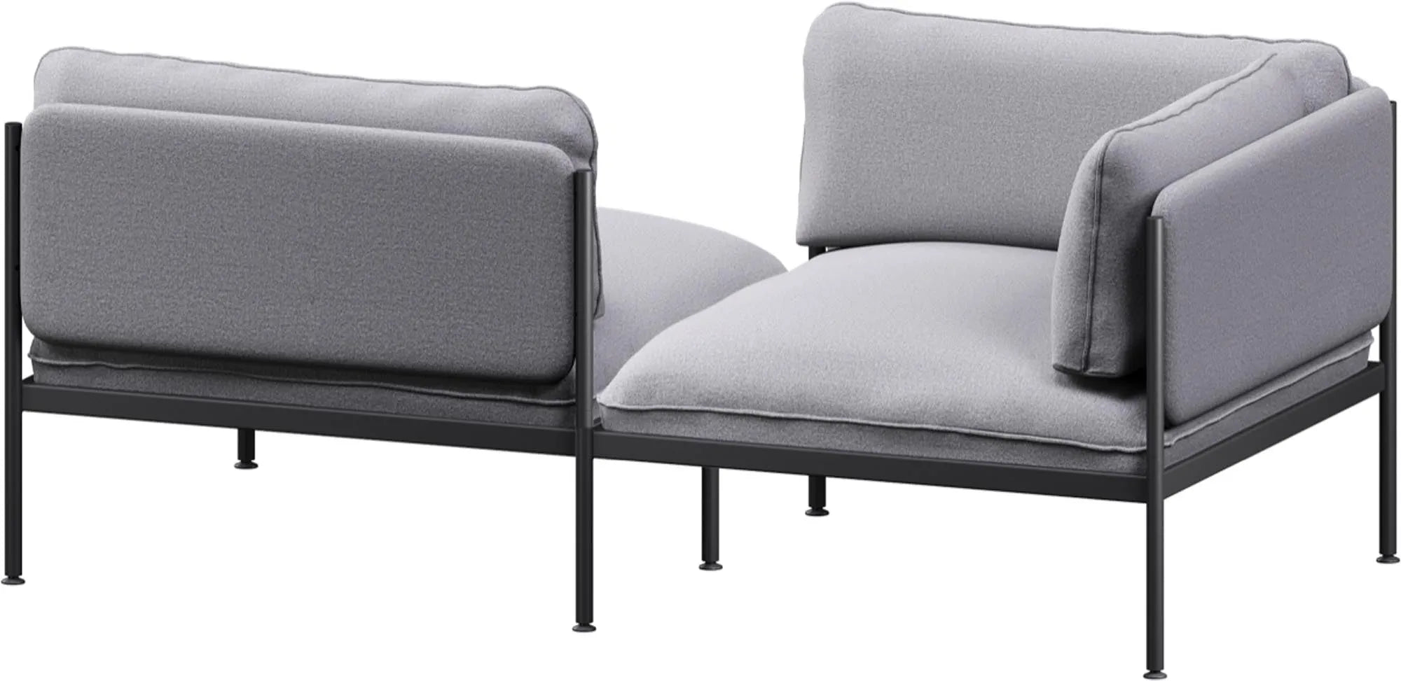 Toom Modular Sofa 2-Sitzer Konfiguration 2 in Pale Grey  präsentiert im Onlineshop von KAQTU Design AG. 2er Sofa ist von Noo.ma