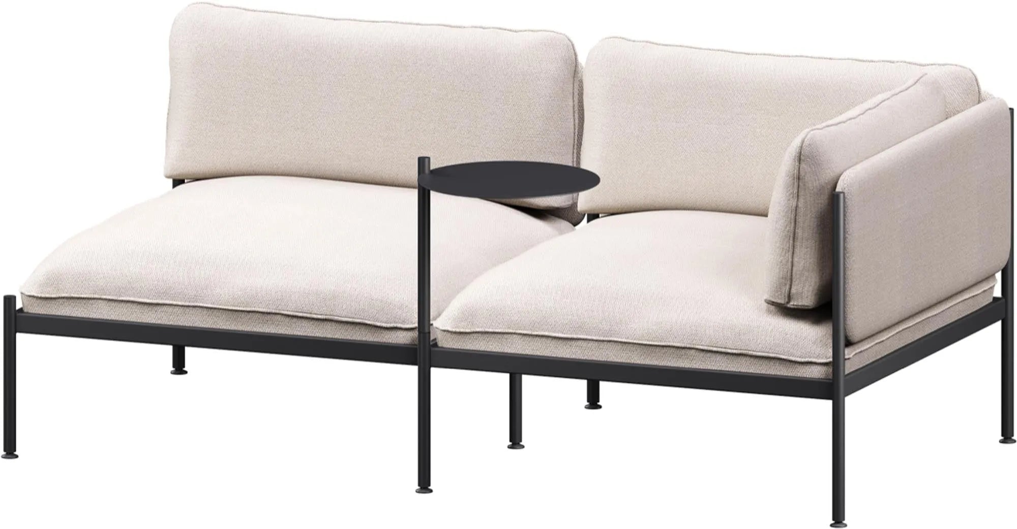 Toom Modular Sofa 2-Sitzer Konfiguration 2 in Pale Grey  präsentiert im Onlineshop von KAQTU Design AG. 2er Sofa ist von Noo.ma