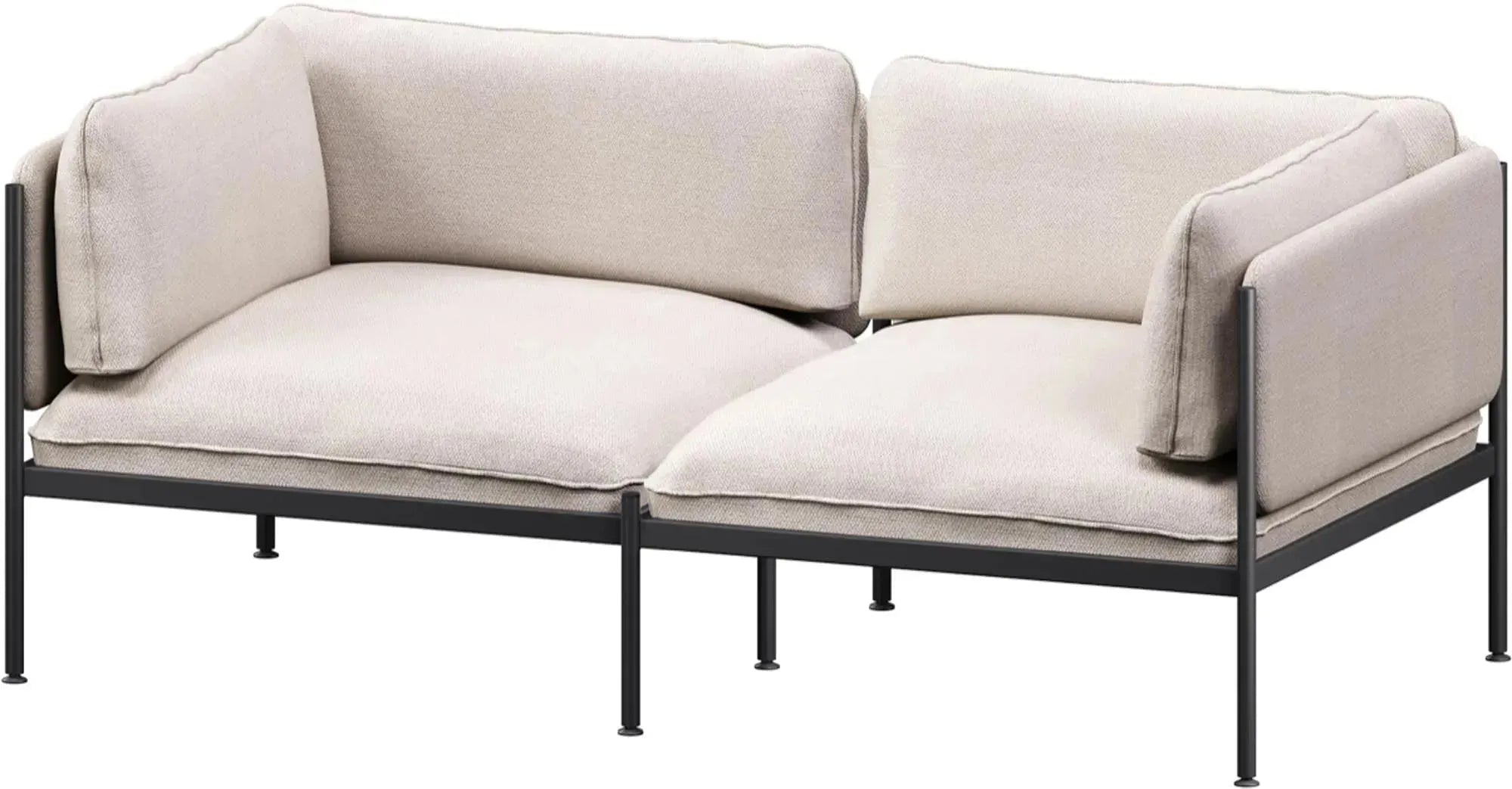 Toom Modular Sofa 2-Sitzer Konfiguration 3 in Pale Grey  präsentiert im Onlineshop von KAQTU Design AG. 2er Sofa ist von Noo.ma