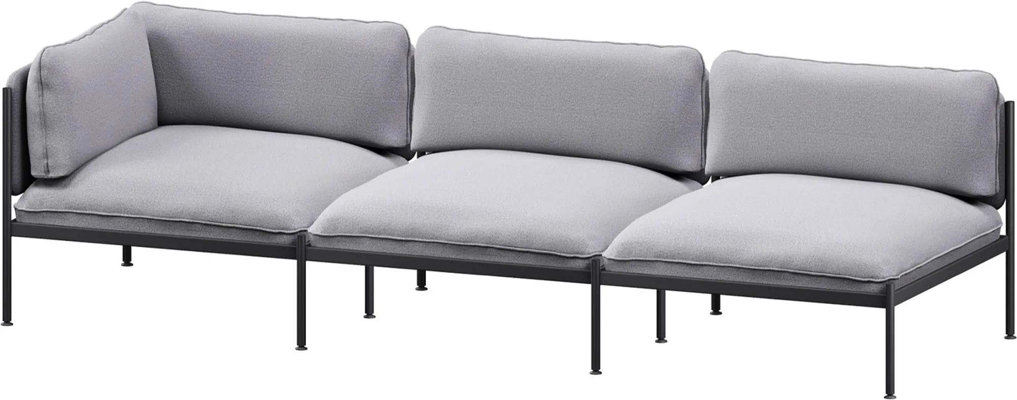 Toom Modular Sofa 3-Sitzer Konfiguration 1 in Oatmilk Beige  präsentiert im Onlineshop von KAQTU Design AG. 3er Sofa ist von Noo.ma