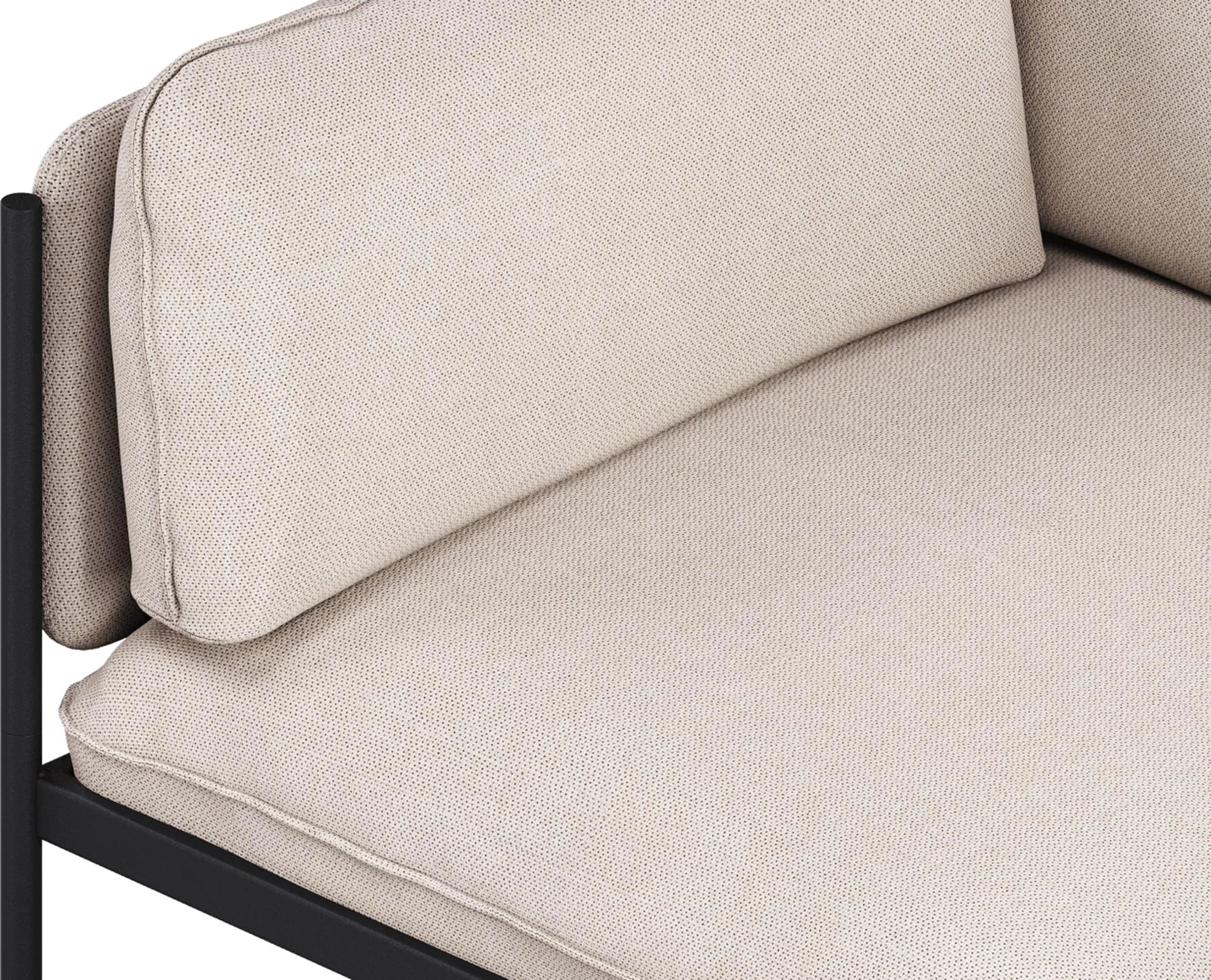 Toom Modular Sofa 3-Sitzer Konfiguration 1 in Oatmilk Beige  präsentiert im Onlineshop von KAQTU Design AG. 3er Sofa ist von Noo.ma