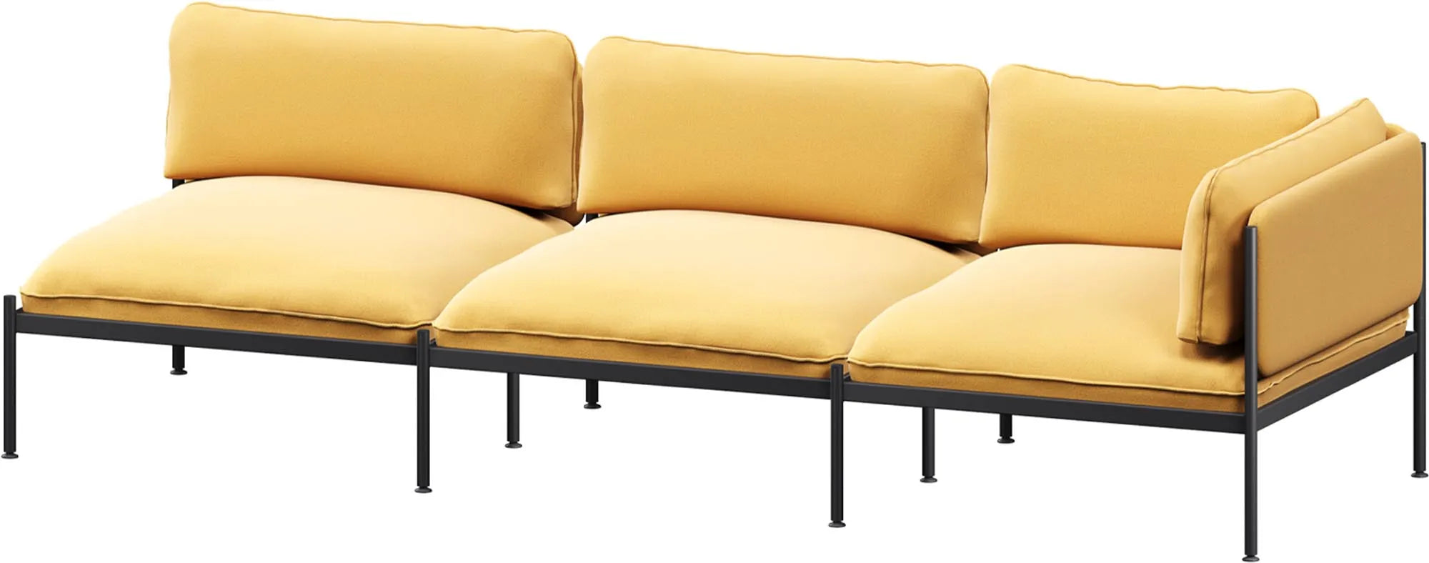 Toom Modular Sofa 3-Sitzer Konfiguration 1 in Oatmilk Beige  präsentiert im Onlineshop von KAQTU Design AG. 3er Sofa ist von Noo.ma