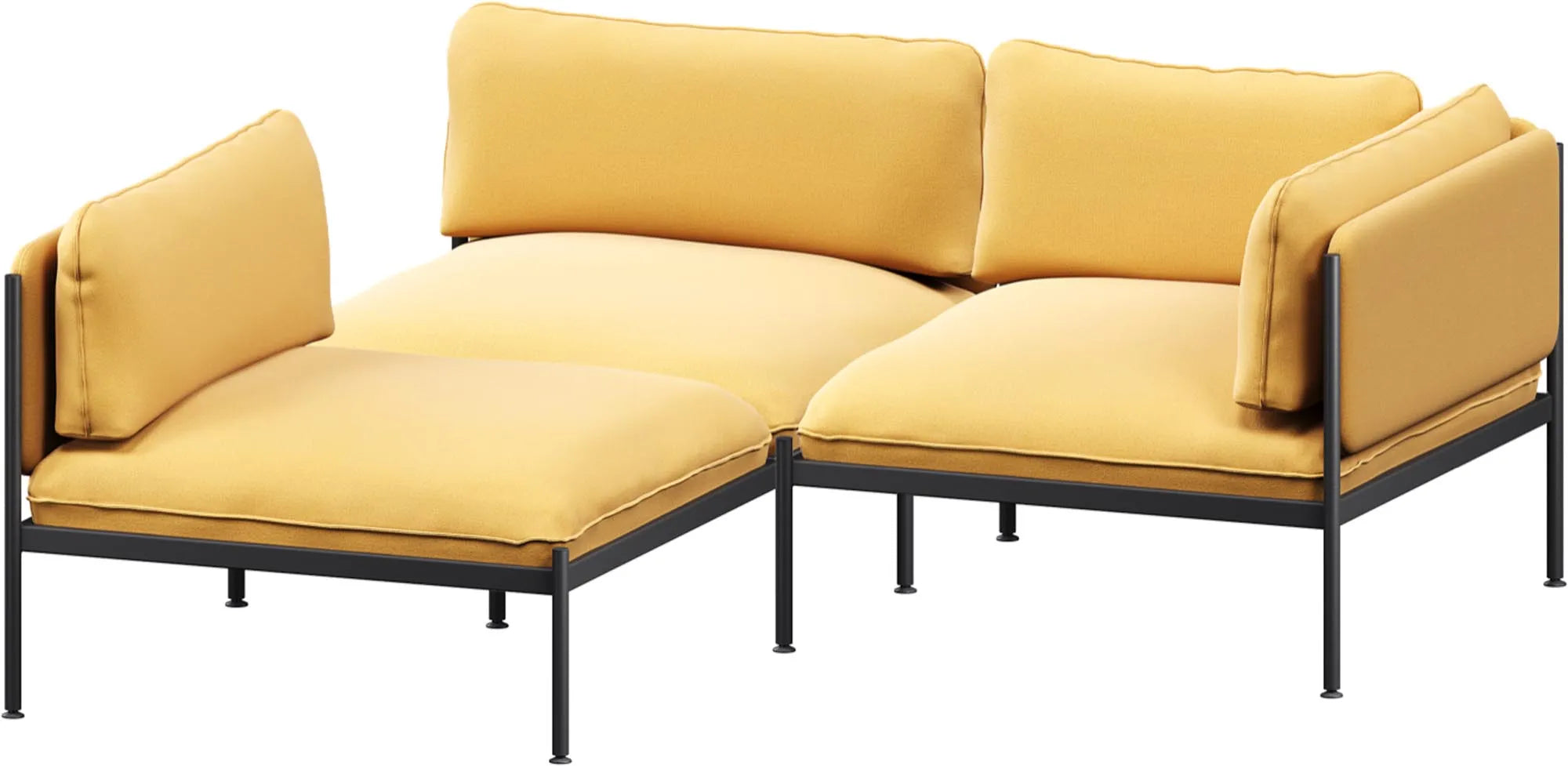 Toom Modular Sofa 3-Sitzer Konfiguration 1 in Oatmilk Beige  präsentiert im Onlineshop von KAQTU Design AG. 3er Sofa ist von Noo.ma