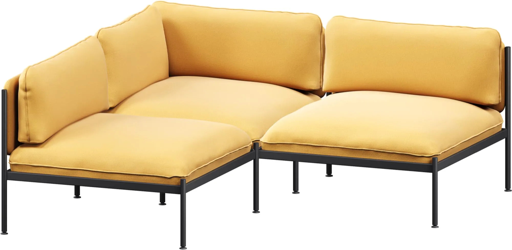 Toom Modular Sofa 3-Sitzer Konfiguration 1 in Oatmilk Beige  präsentiert im Onlineshop von KAQTU Design AG. 3er Sofa ist von Noo.ma