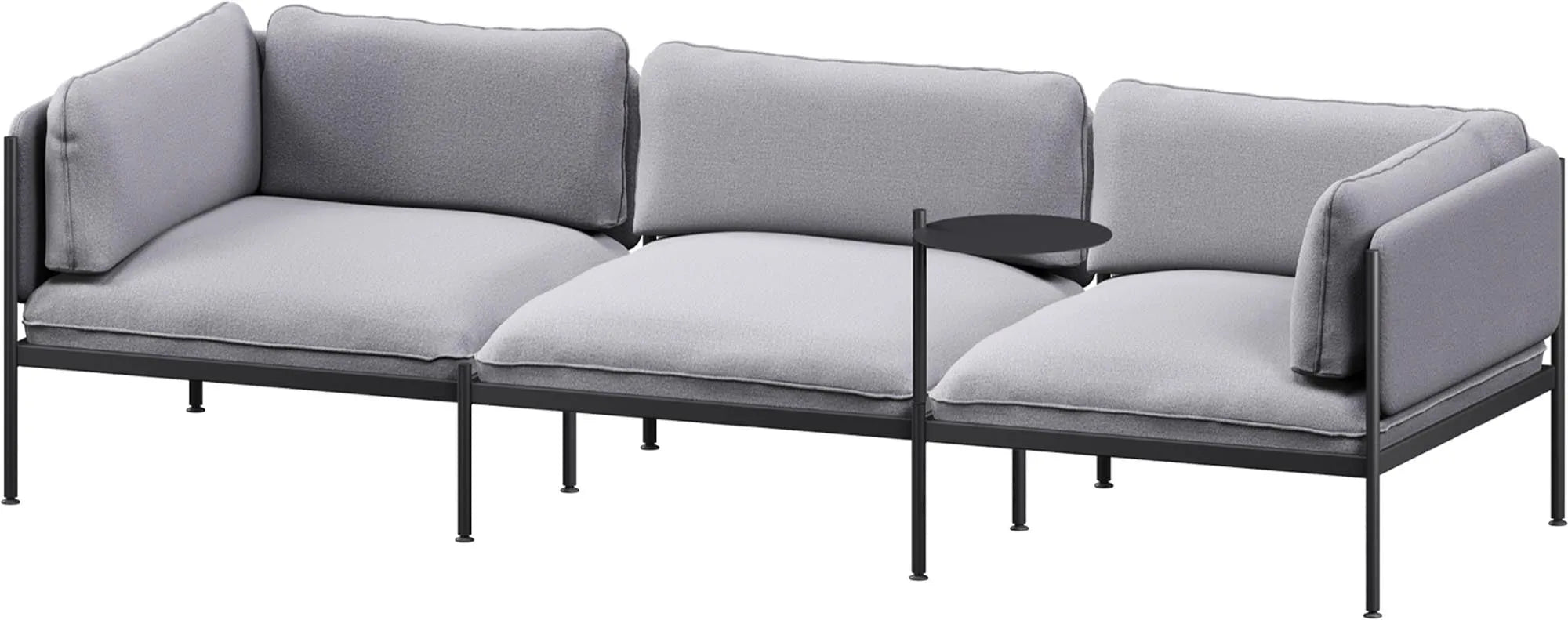 Toom Modular Sofa 3-Sitzer Konfiguration 2 in Graphite Black  präsentiert im Onlineshop von KAQTU Design AG. 3er Sofa ist von Noo.ma