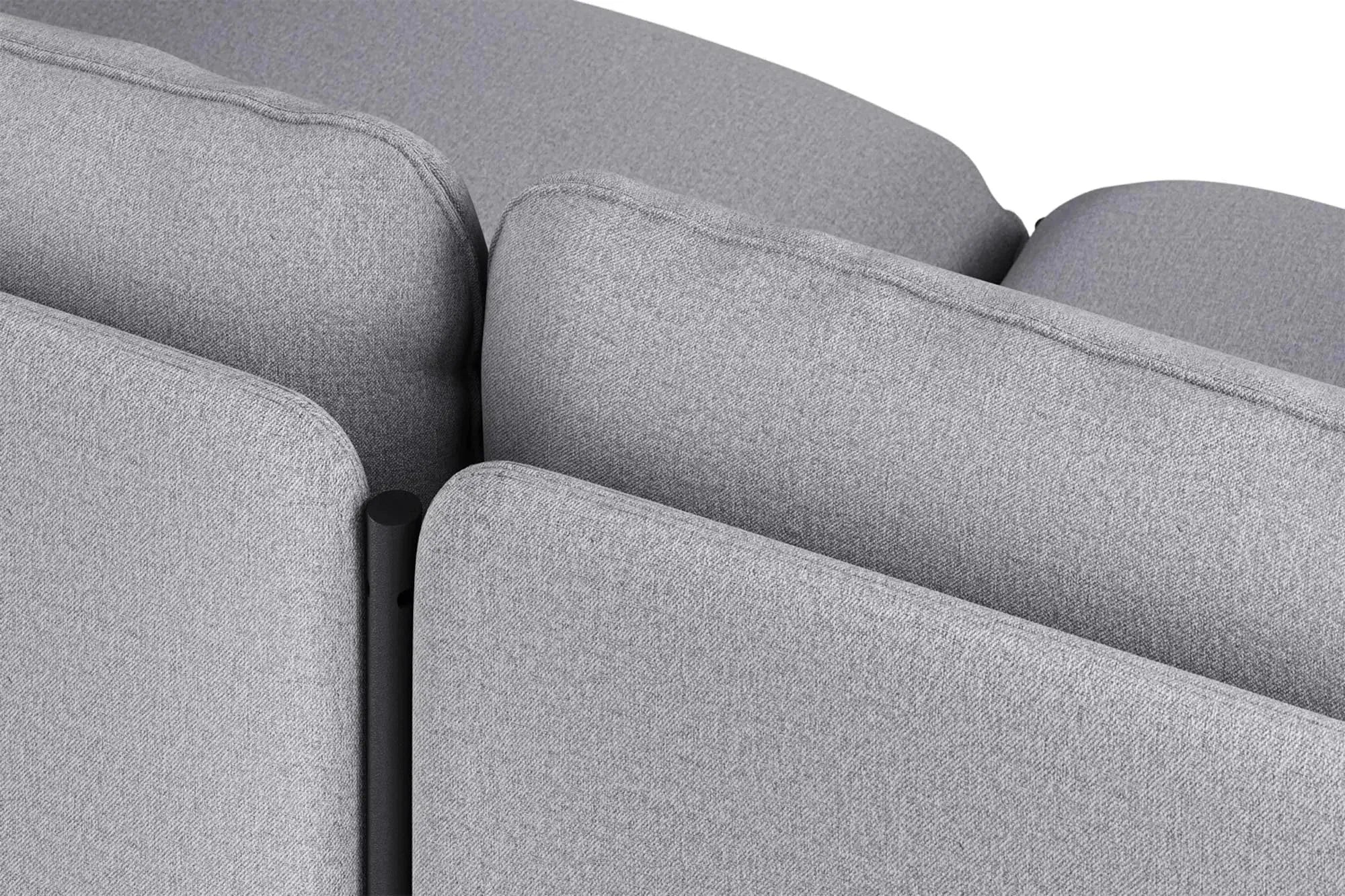 Toom Modular Sofa 3-Sitzer Konfiguration 2 in Graphite Black  präsentiert im Onlineshop von KAQTU Design AG. 3er Sofa ist von Noo.ma