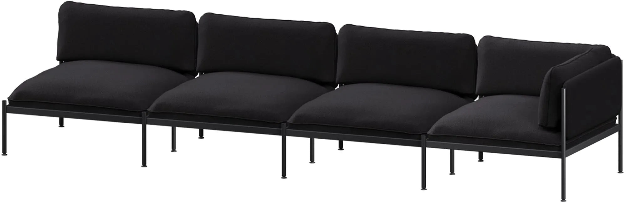 Toom Modular Sofa 4-Sitzer Konfiguration 1a, 4er Sofa, KAQTU Design