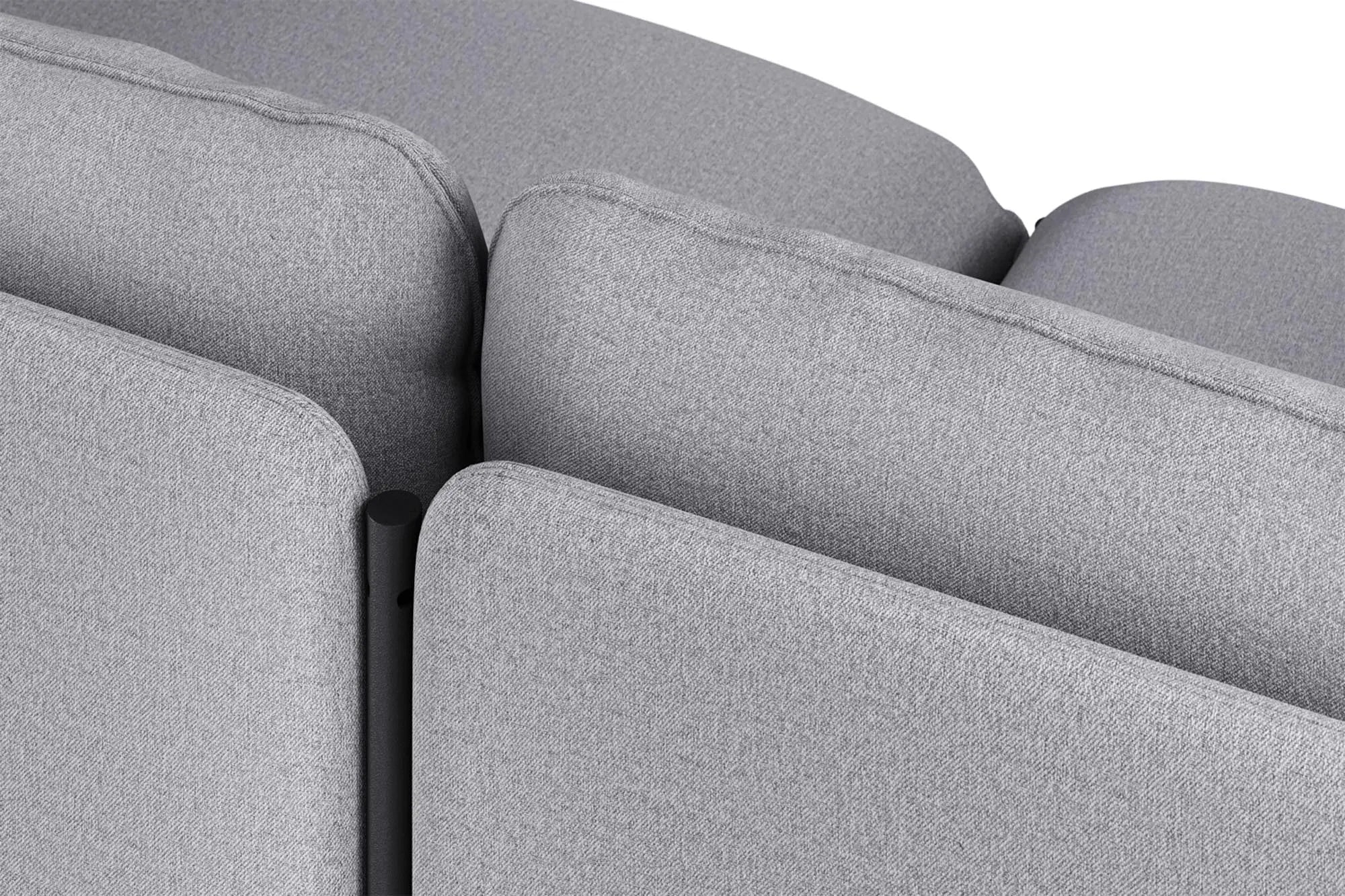 Toom Modular Sofa 4-Sitzer Konfiguration 1a in Pale Grey  präsentiert im Onlineshop von KAQTU Design AG. 4er Sofa ist von Noo.ma