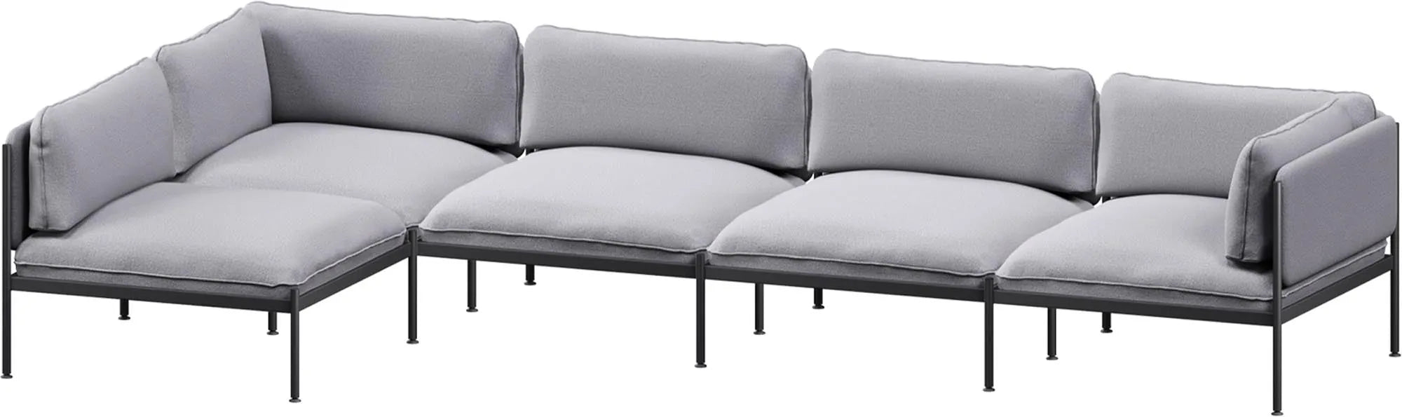 Toom Modular Sofa 5-Sitzer Konfiguration 1b, Ecksofa links, KAQTU Design