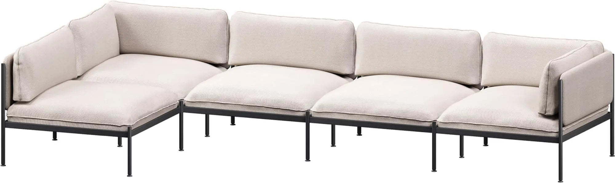 Toom Modular Sofa 5-Sitzer Konfiguration 1b, Ecksofa links, KAQTU Design